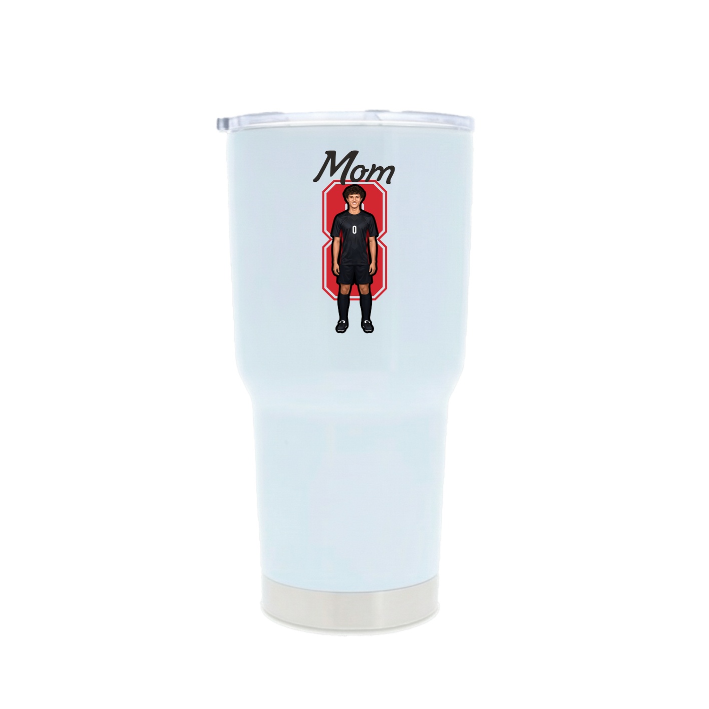 30oz Stainless Steel Tumbler — Mothers Day Shirsey in White