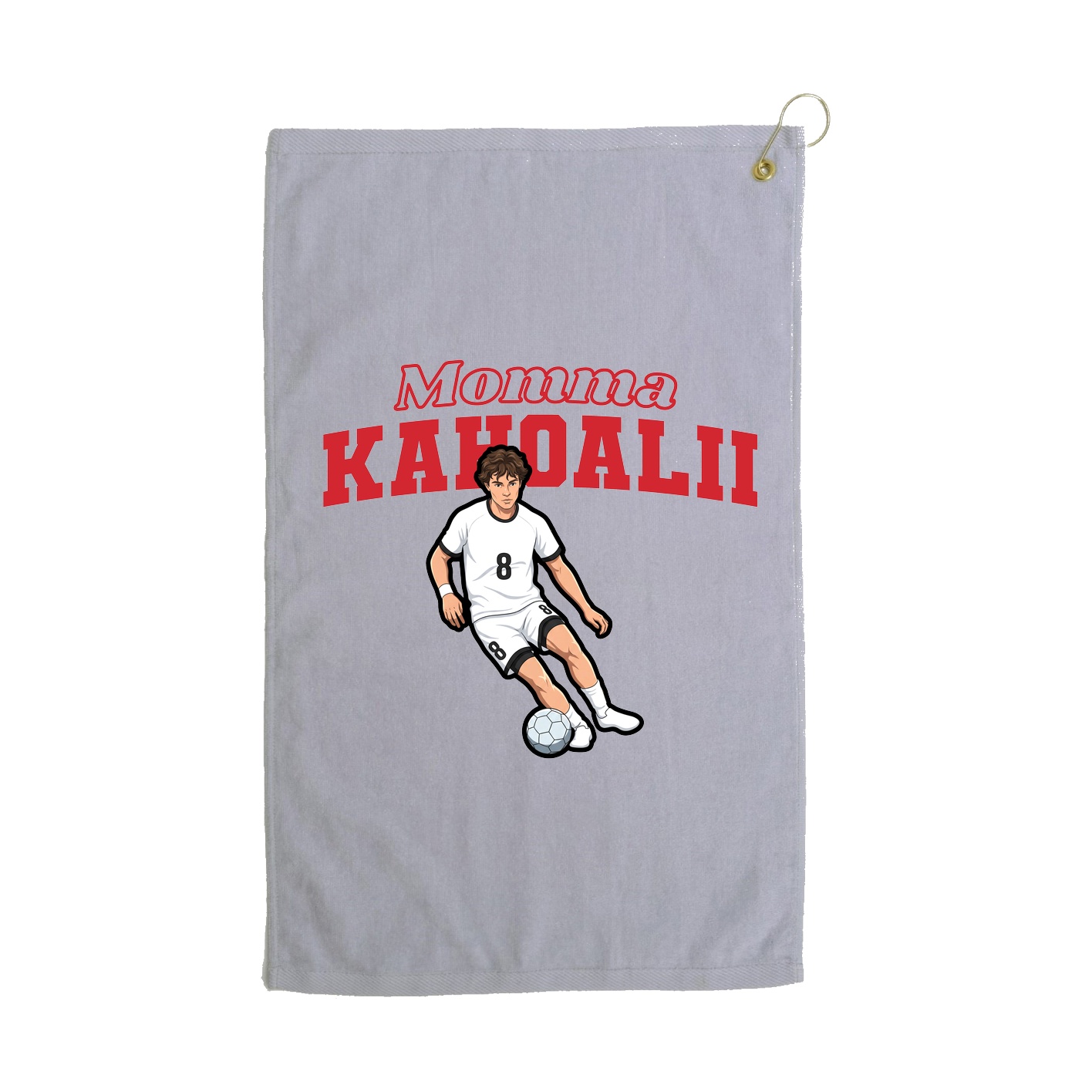 Golf Towel — Mothers Day Block in Grey