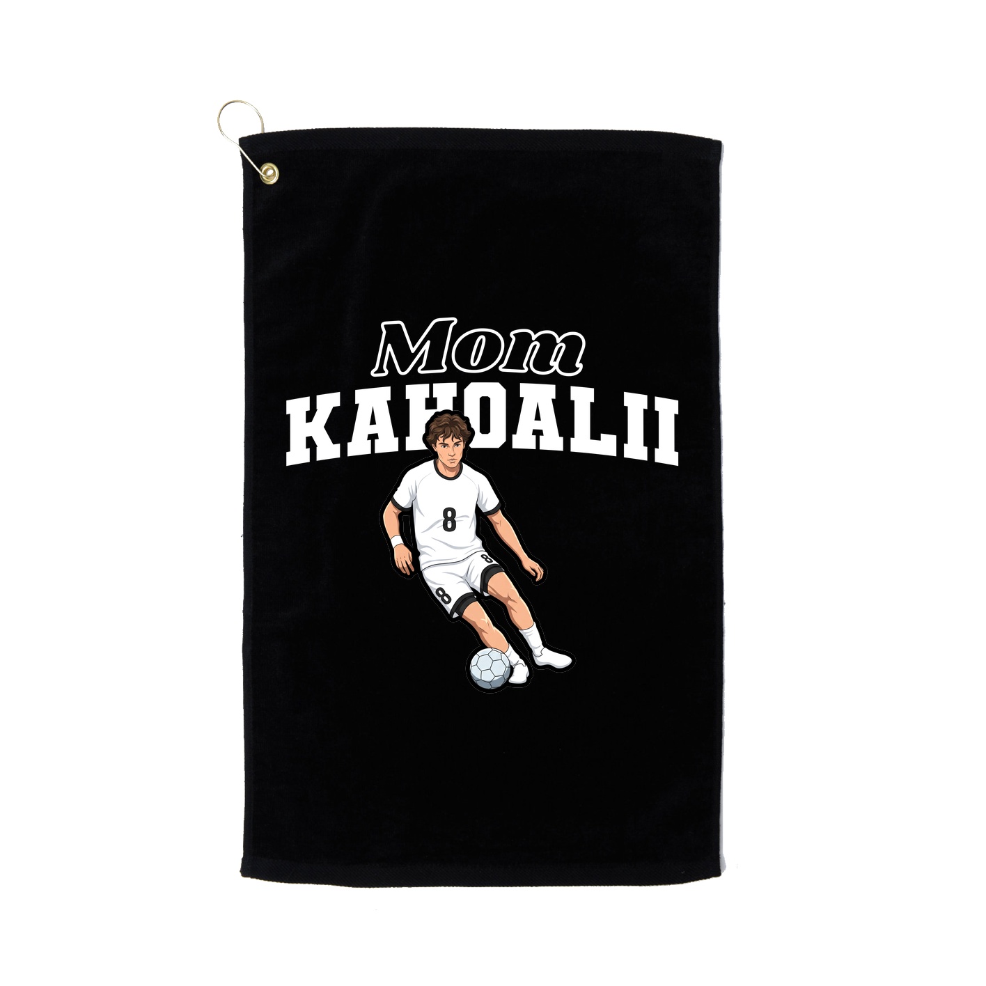 Golf Towel — Mothers Day Block in Black