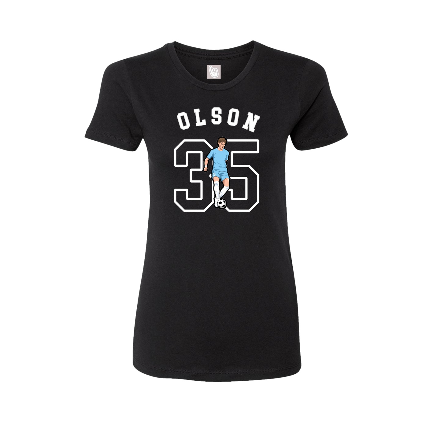 Fitted Women's Tee — Shirsey Arch in Black