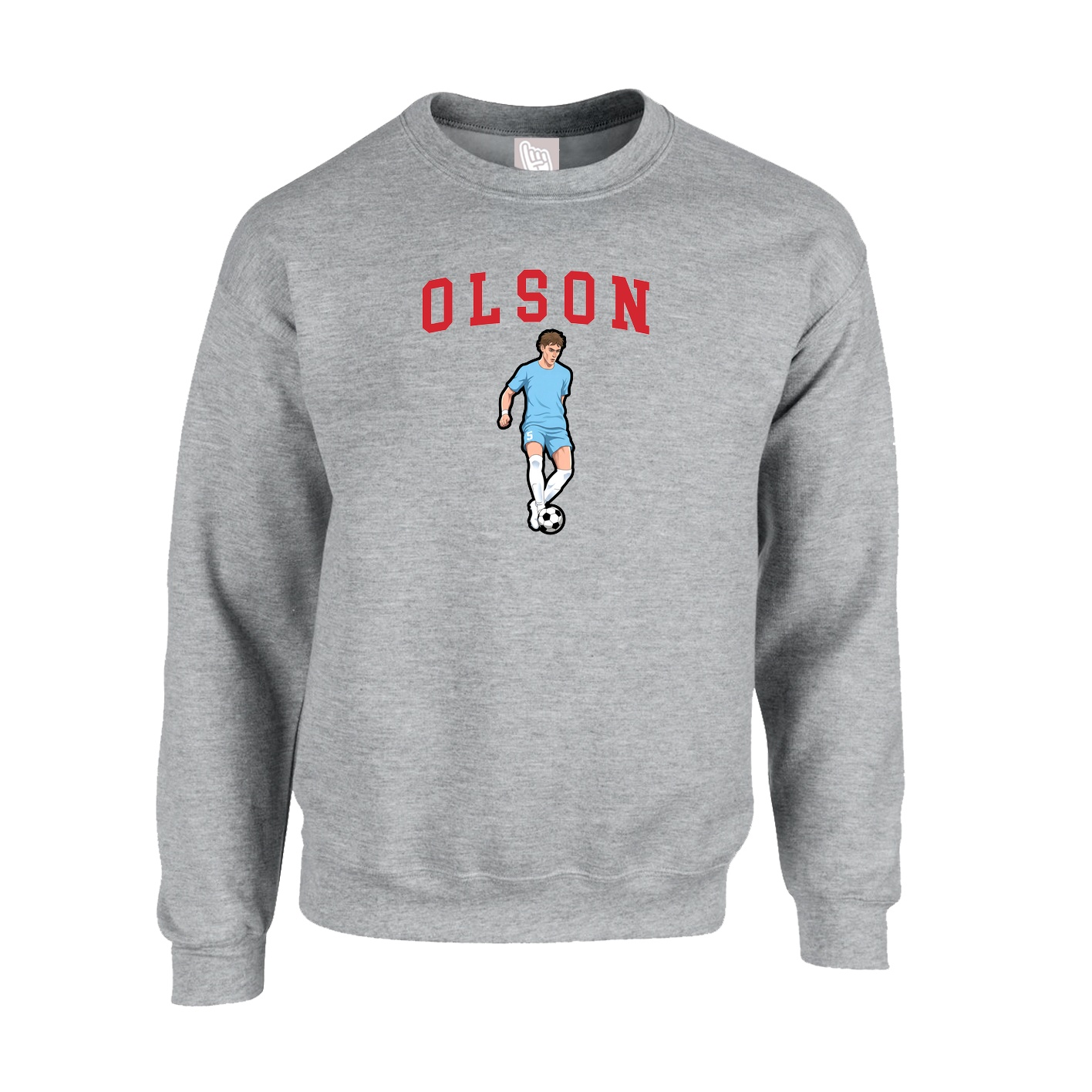 Fleece Crew — Shirsey in Grey