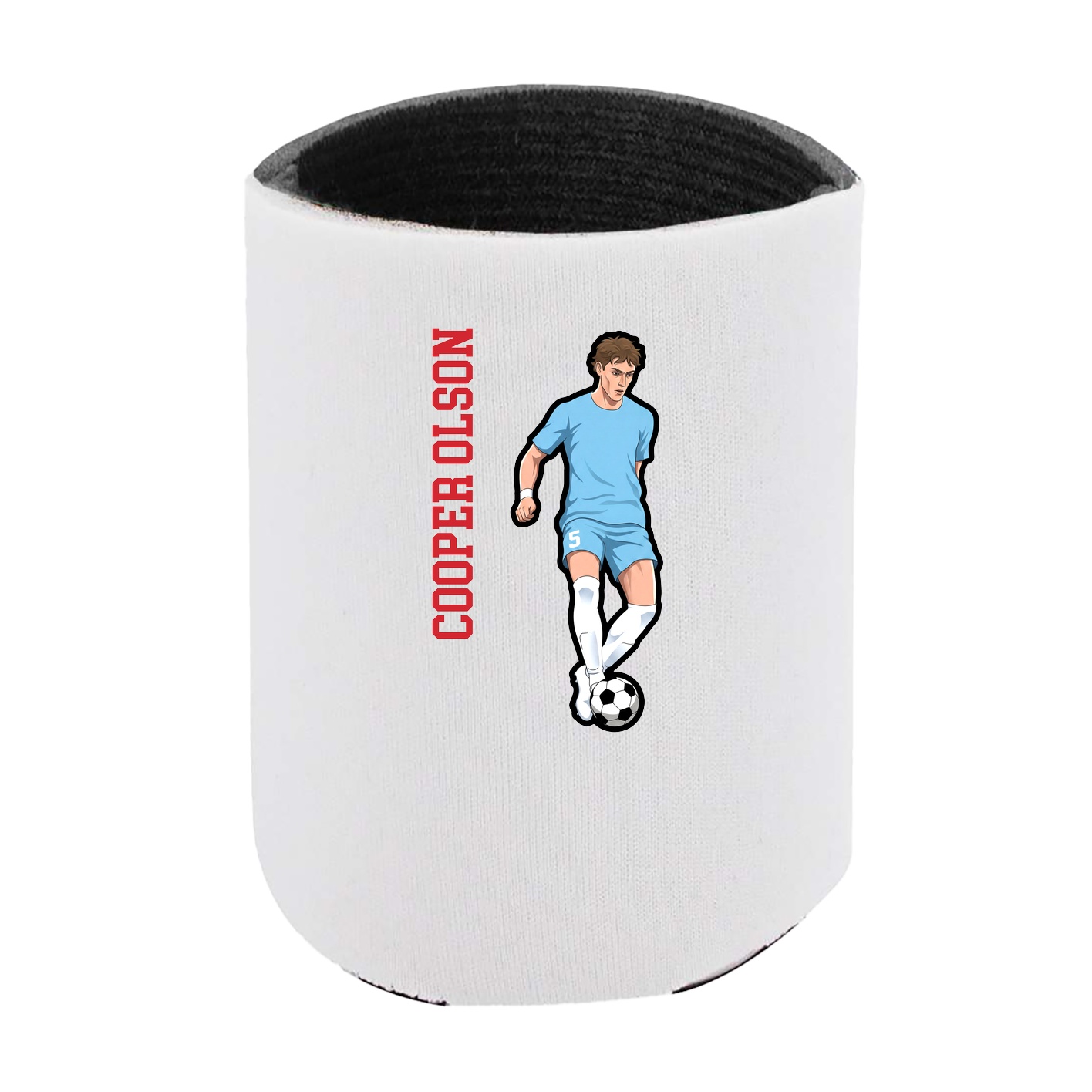 Can Holder — Name Vertical in White