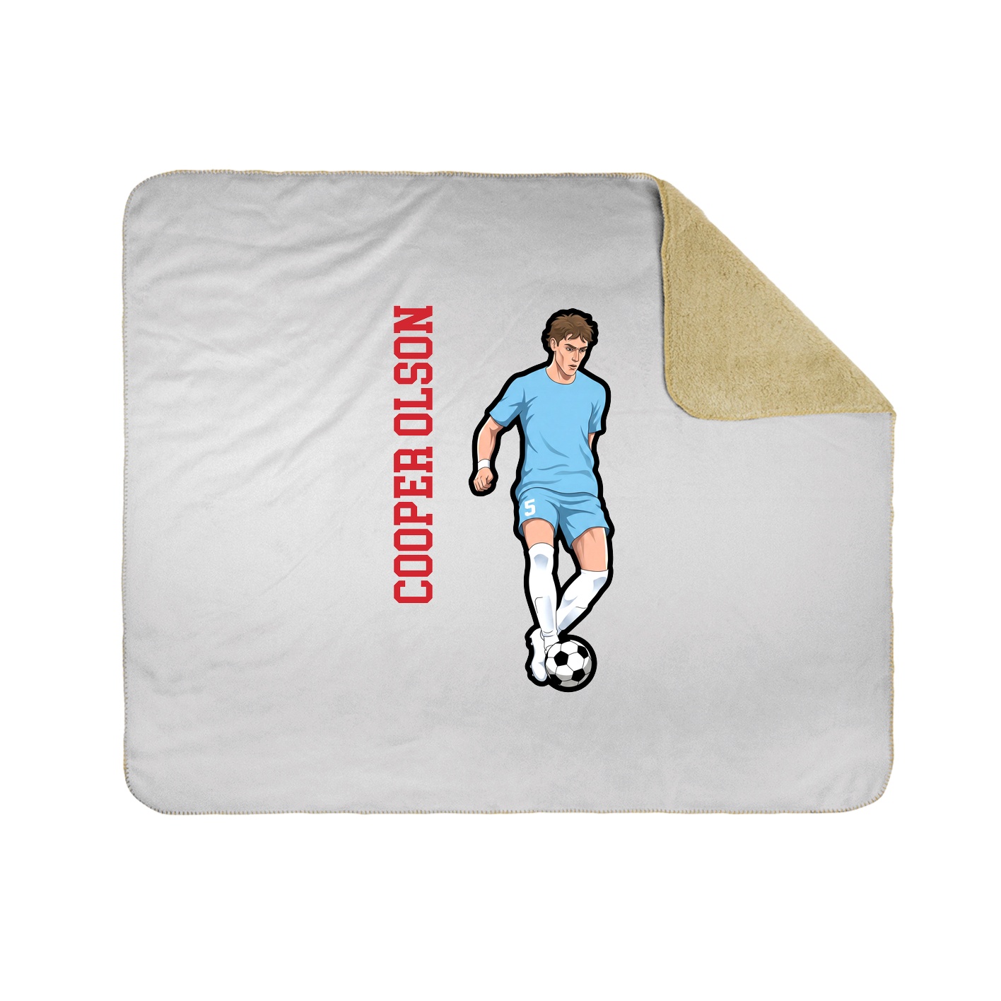50x60 Sherpa Lined Throw Blanket