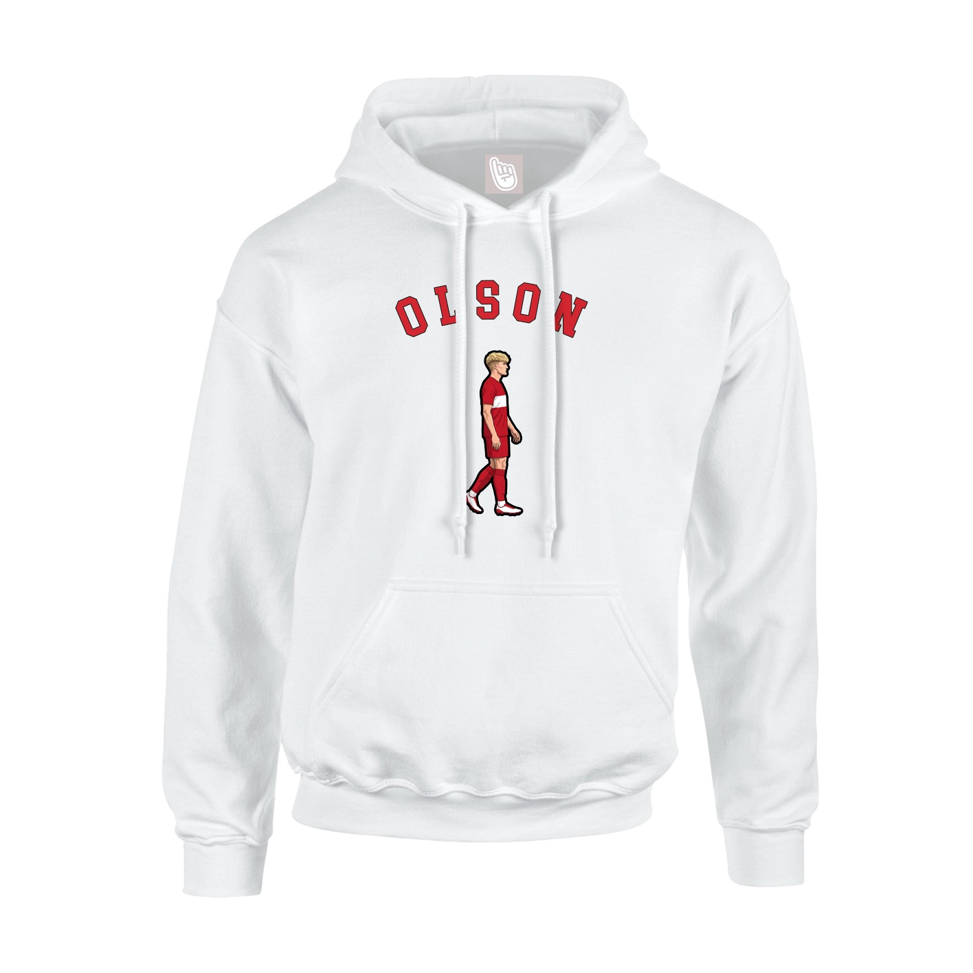 Youth Hoodie — Shirsey Arch in White
