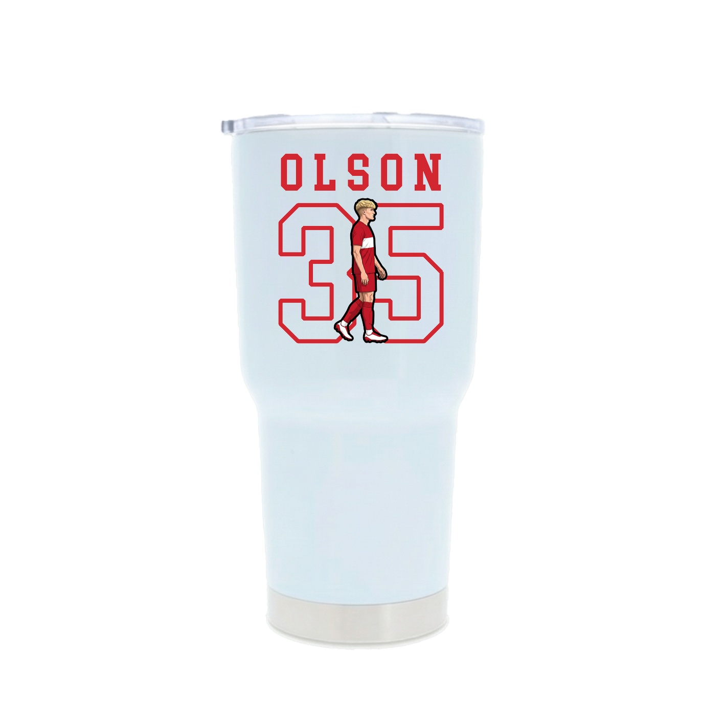 30oz Stainless Steel Tumbler — Shirsey in White