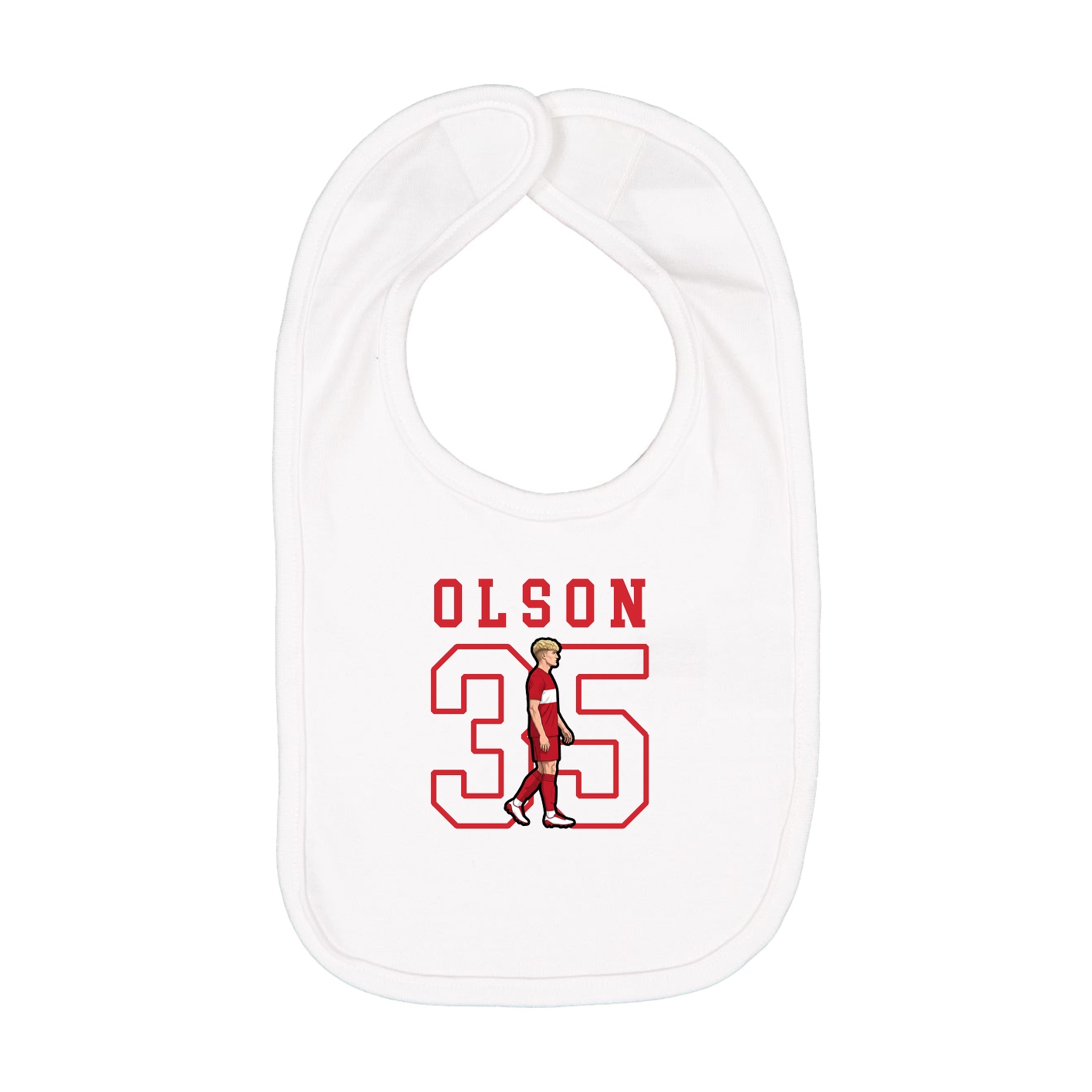 Infant Bib — Shirsey in White