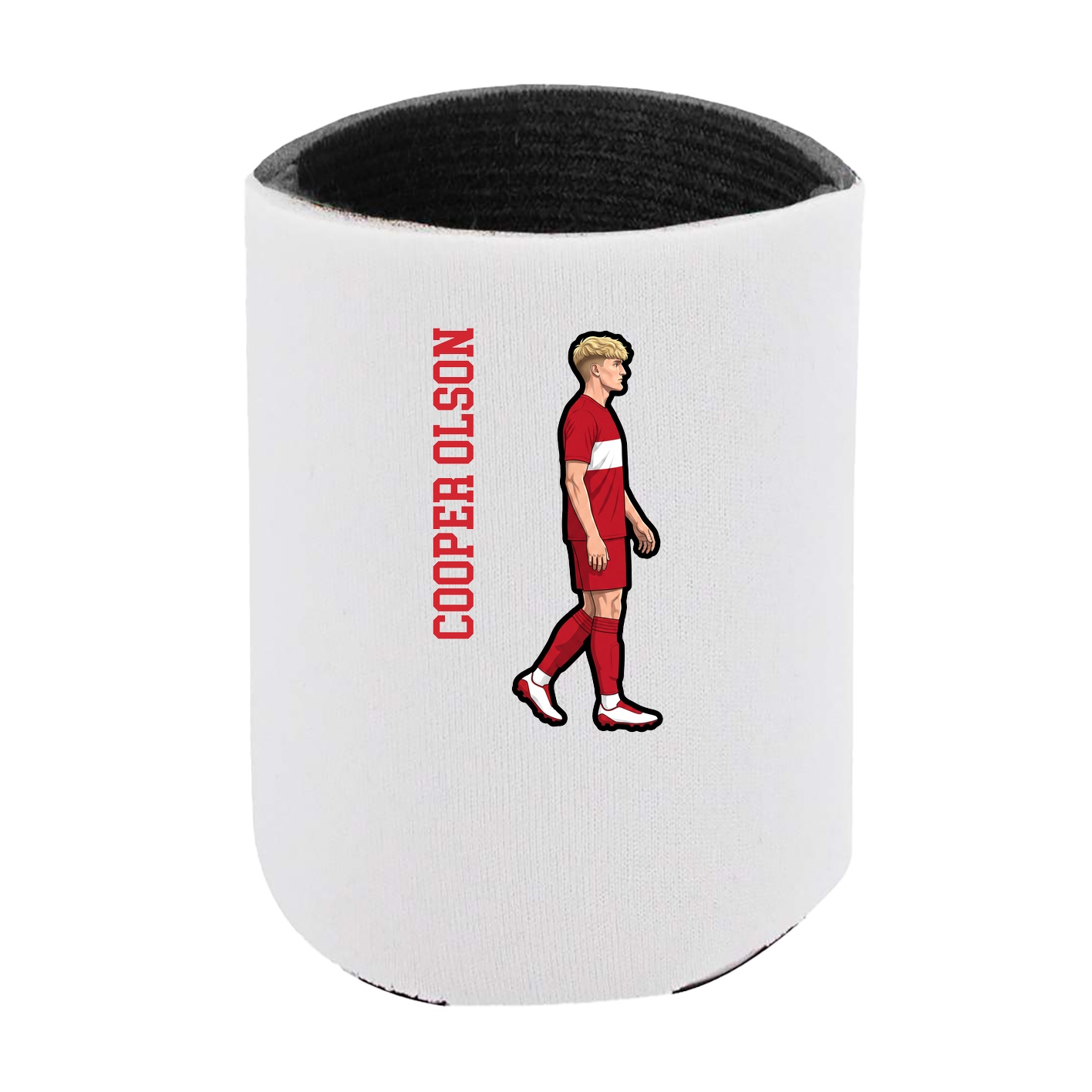 Can Holder — Name Vertical in White