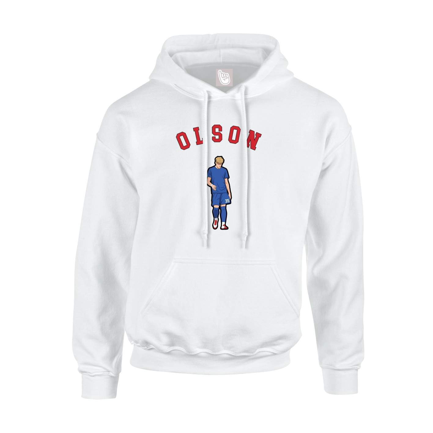 Youth Hoodie — Shirsey Arch in White