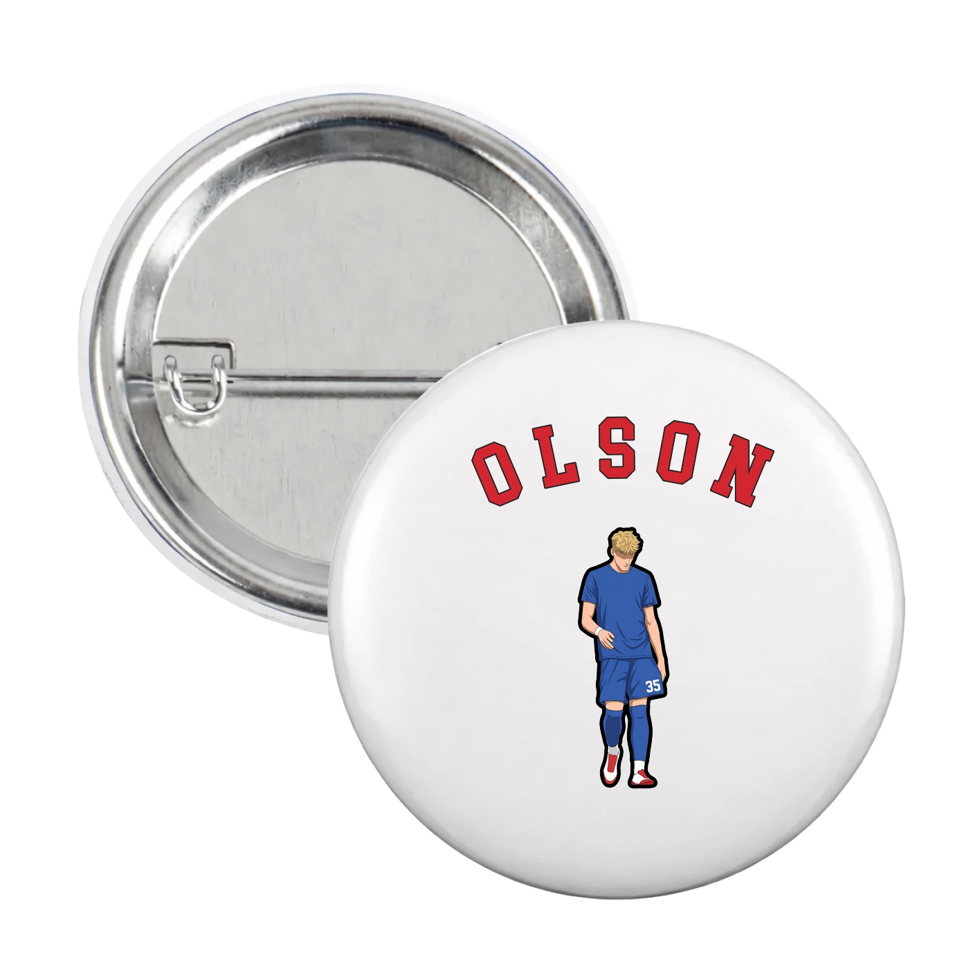Game Day Button — Shirsey Arch in White