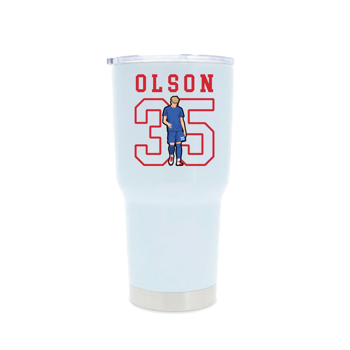30oz Stainless Steel Tumbler — Shirsey in White