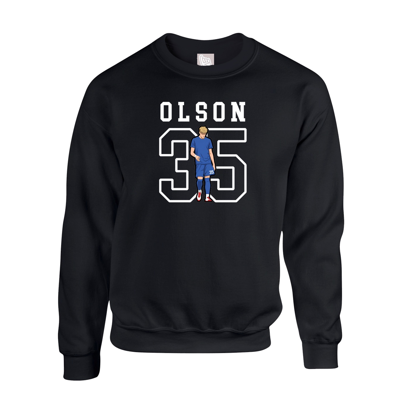 Fleece Crew — Shirsey in Black