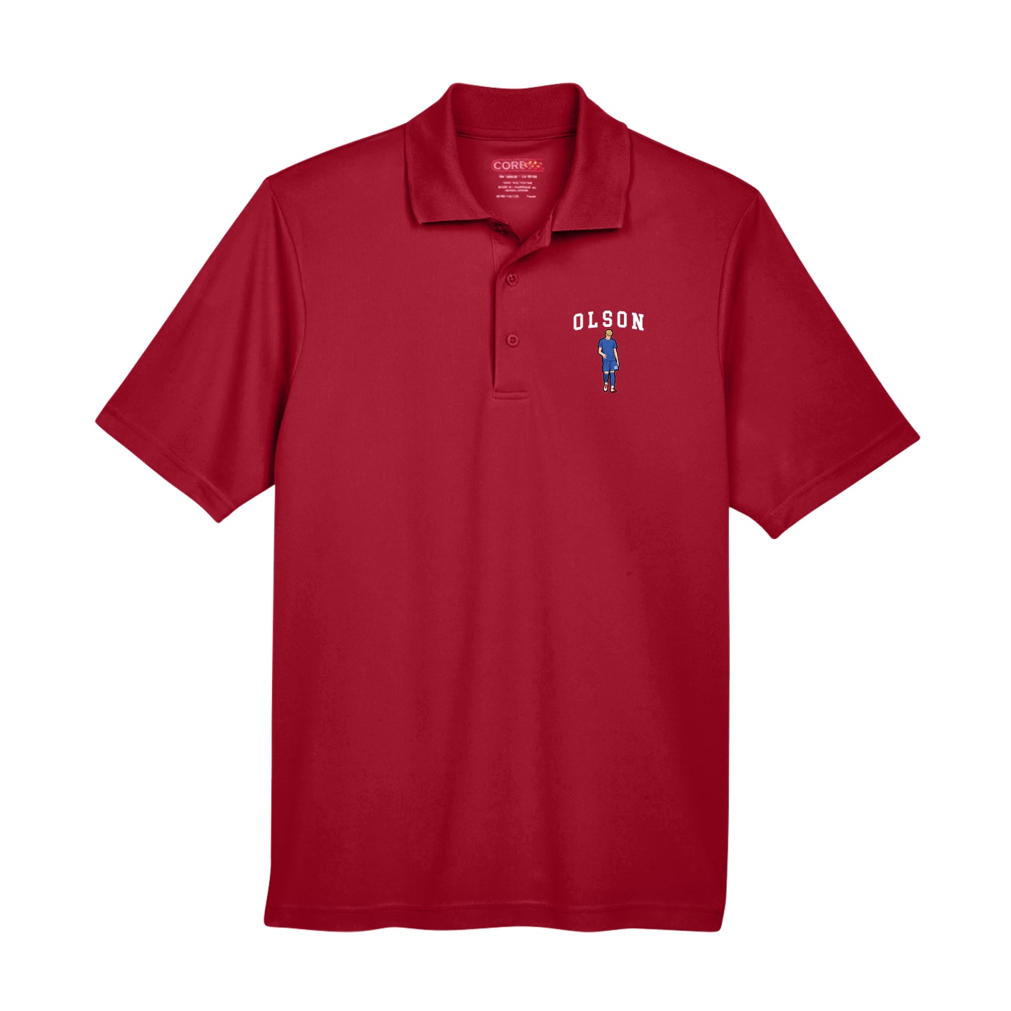Performance Polo — Shirsey in Red
