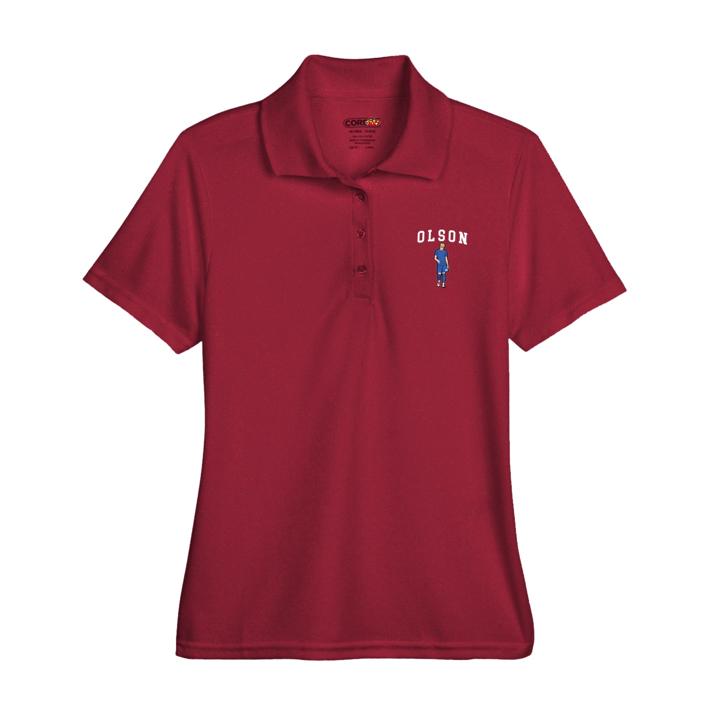 Womens Performance Polo — Shirsey in Red