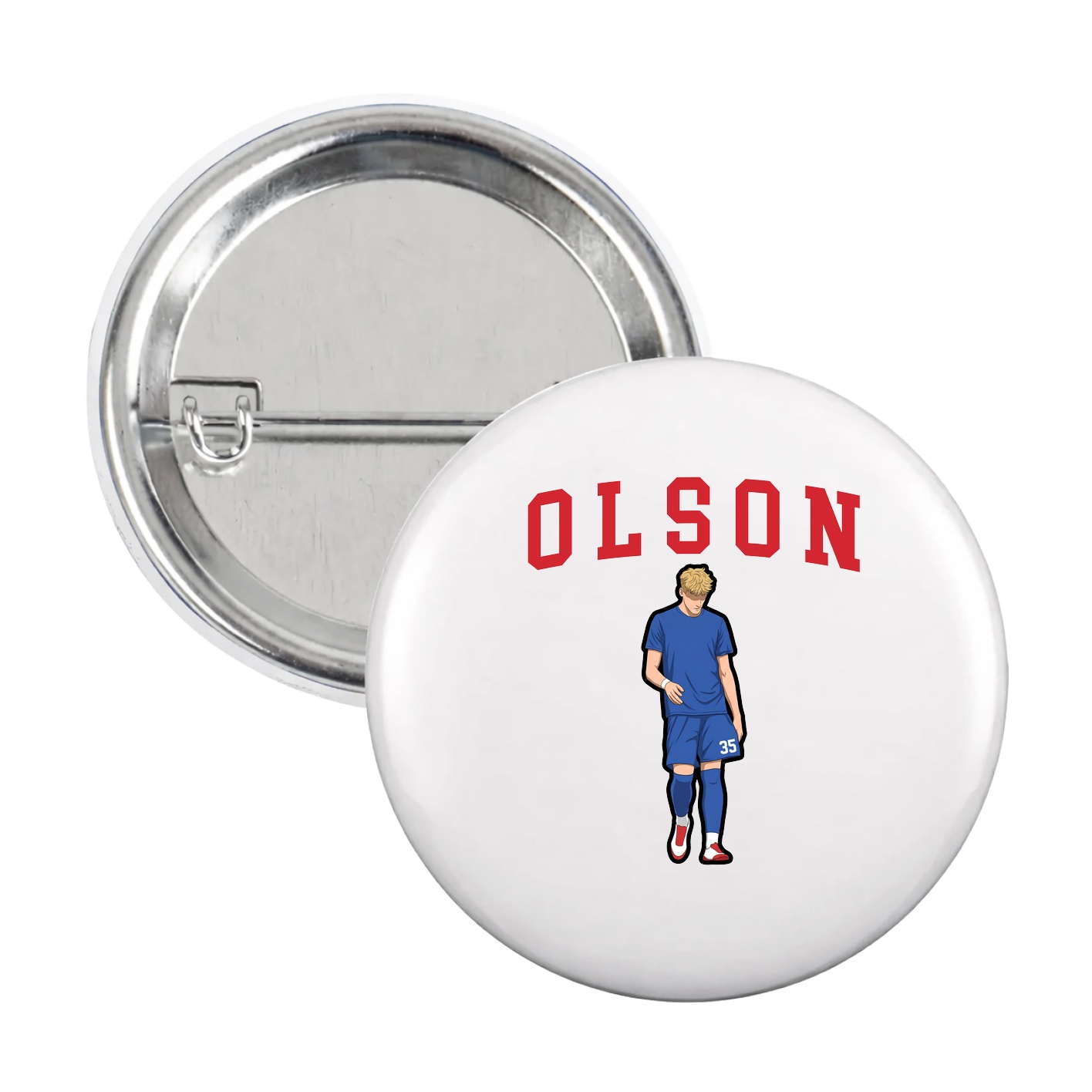 Game Day Button — Shirsey in White