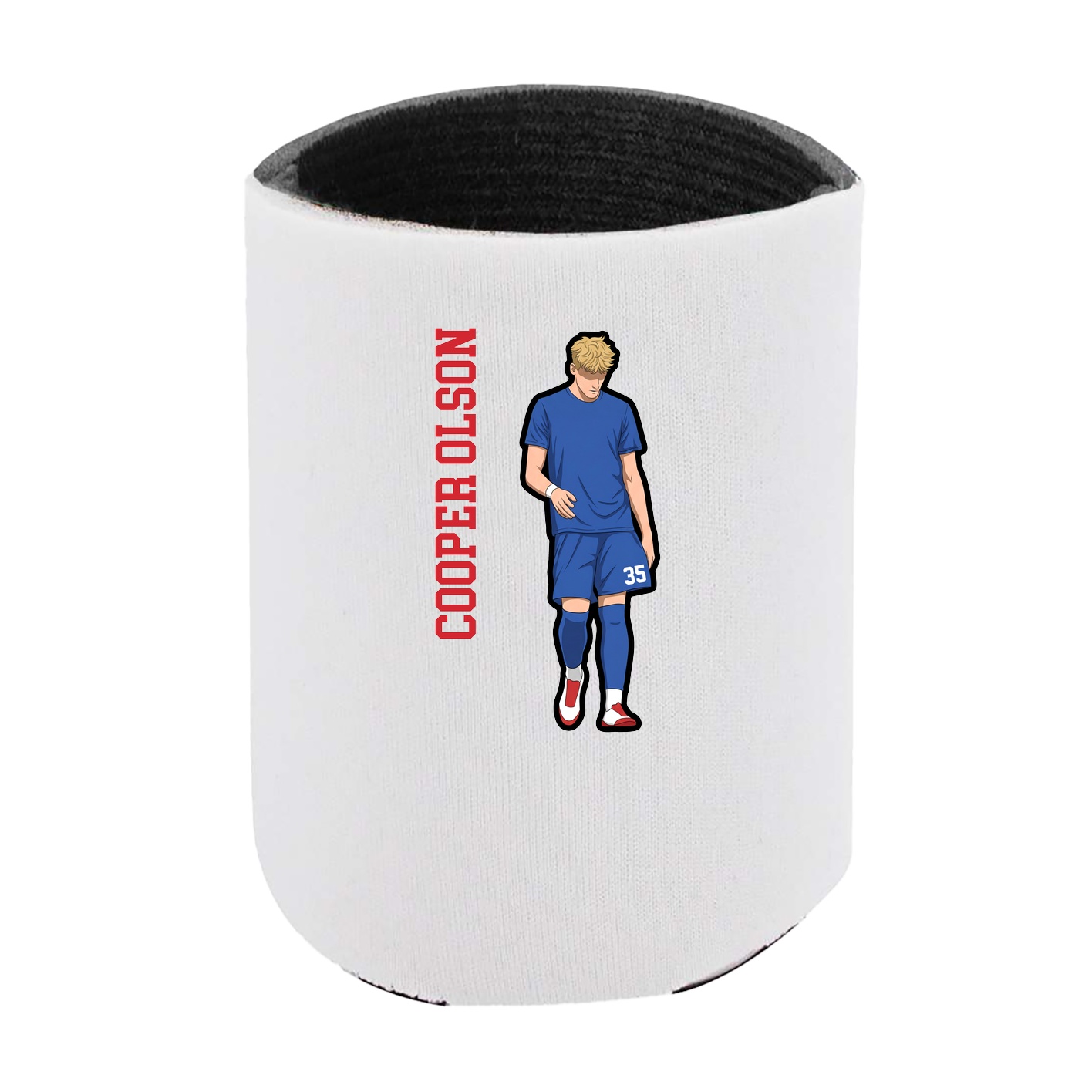 Can Holder — Name Vertical in White