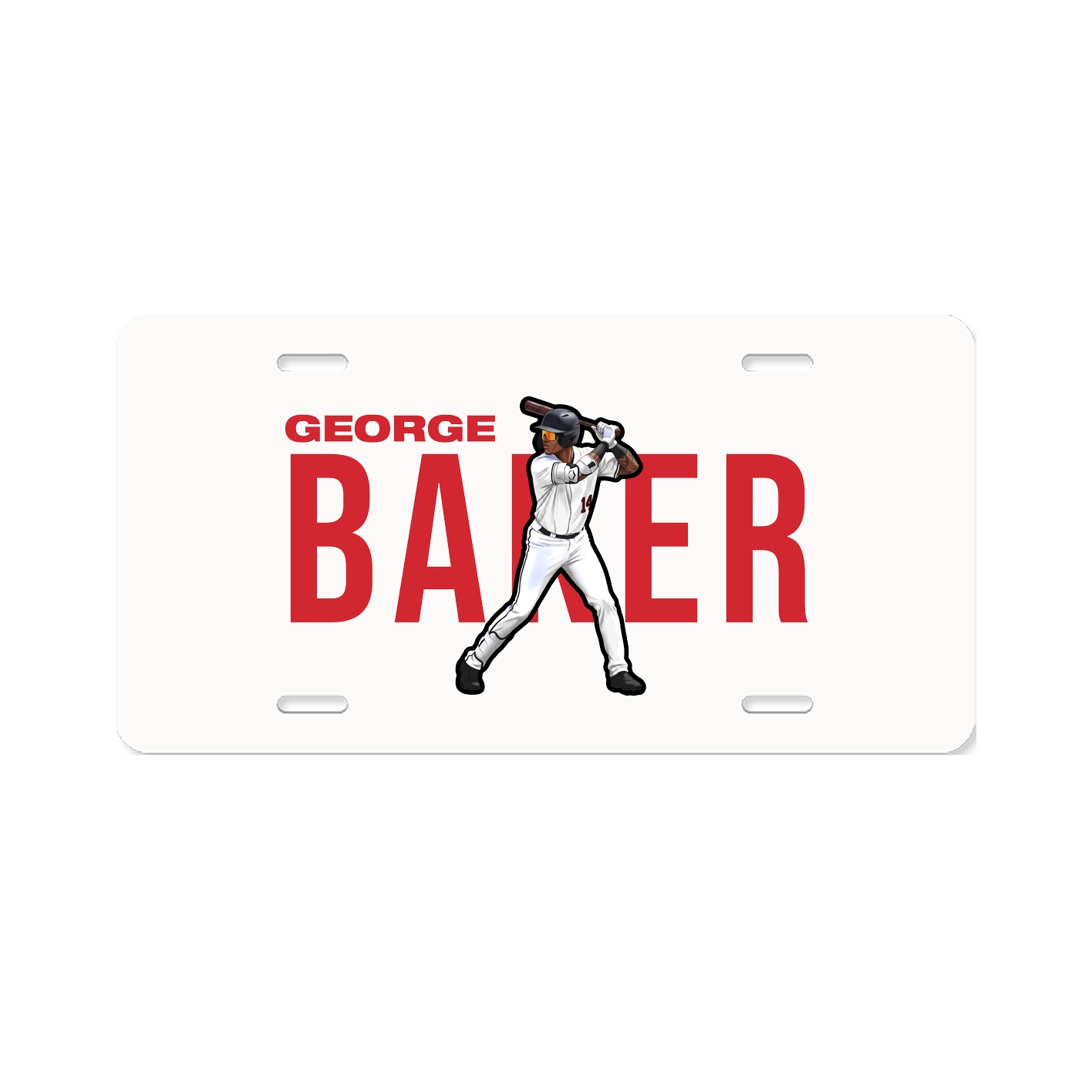 License Plate — Player Name in Classic