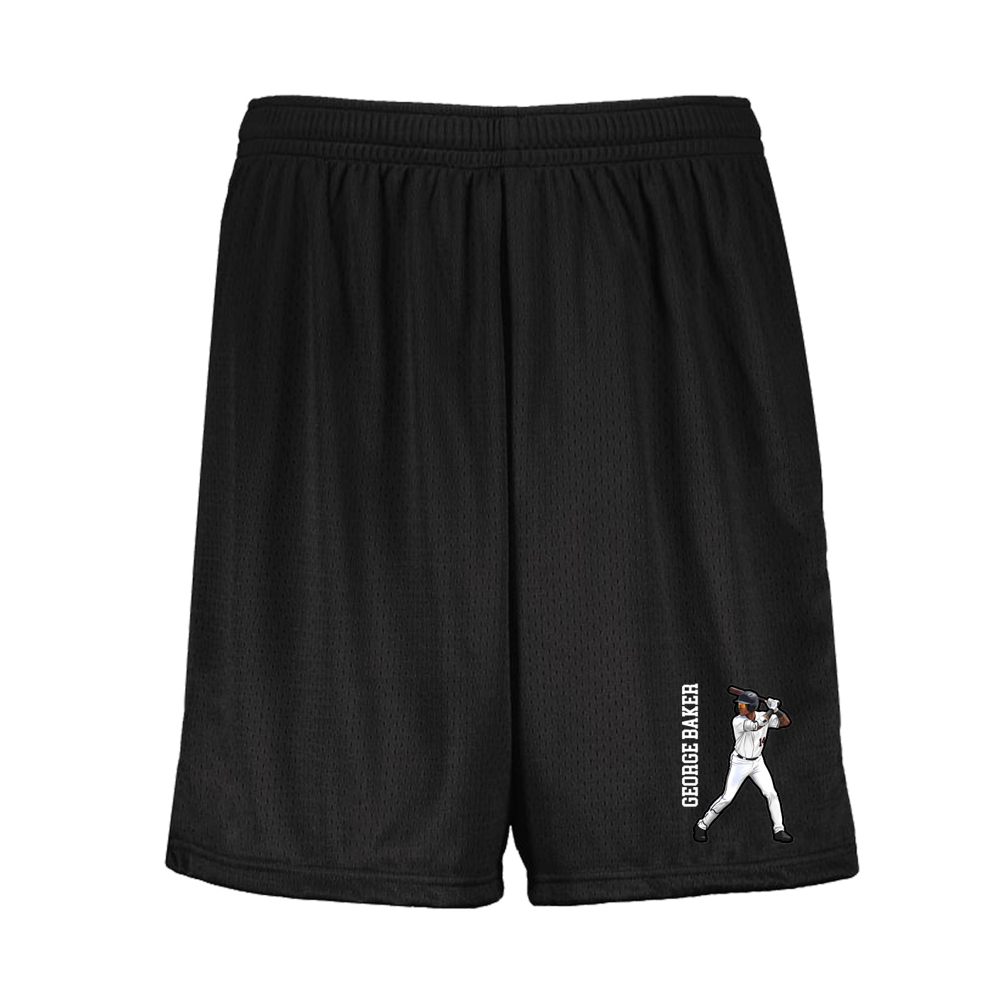 Shorts — Name Vertical in Black
