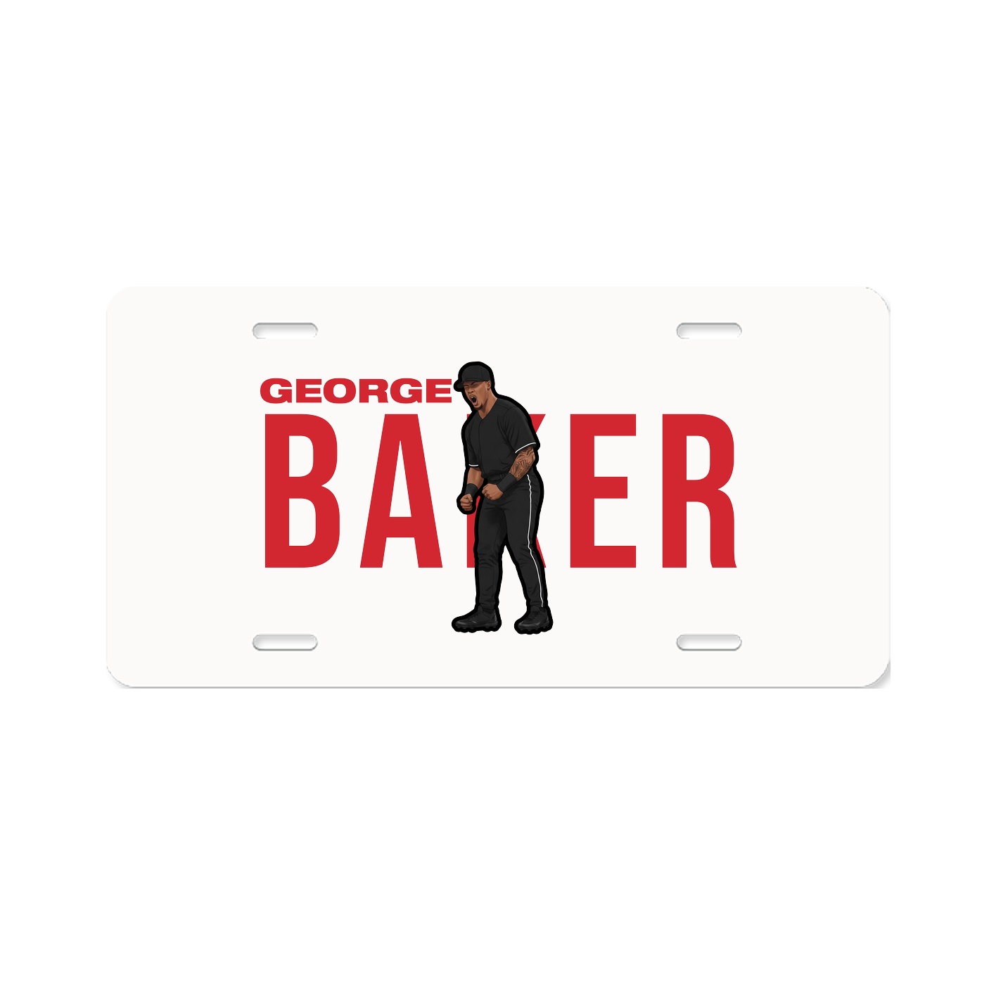 License Plate — Player Name in Classic