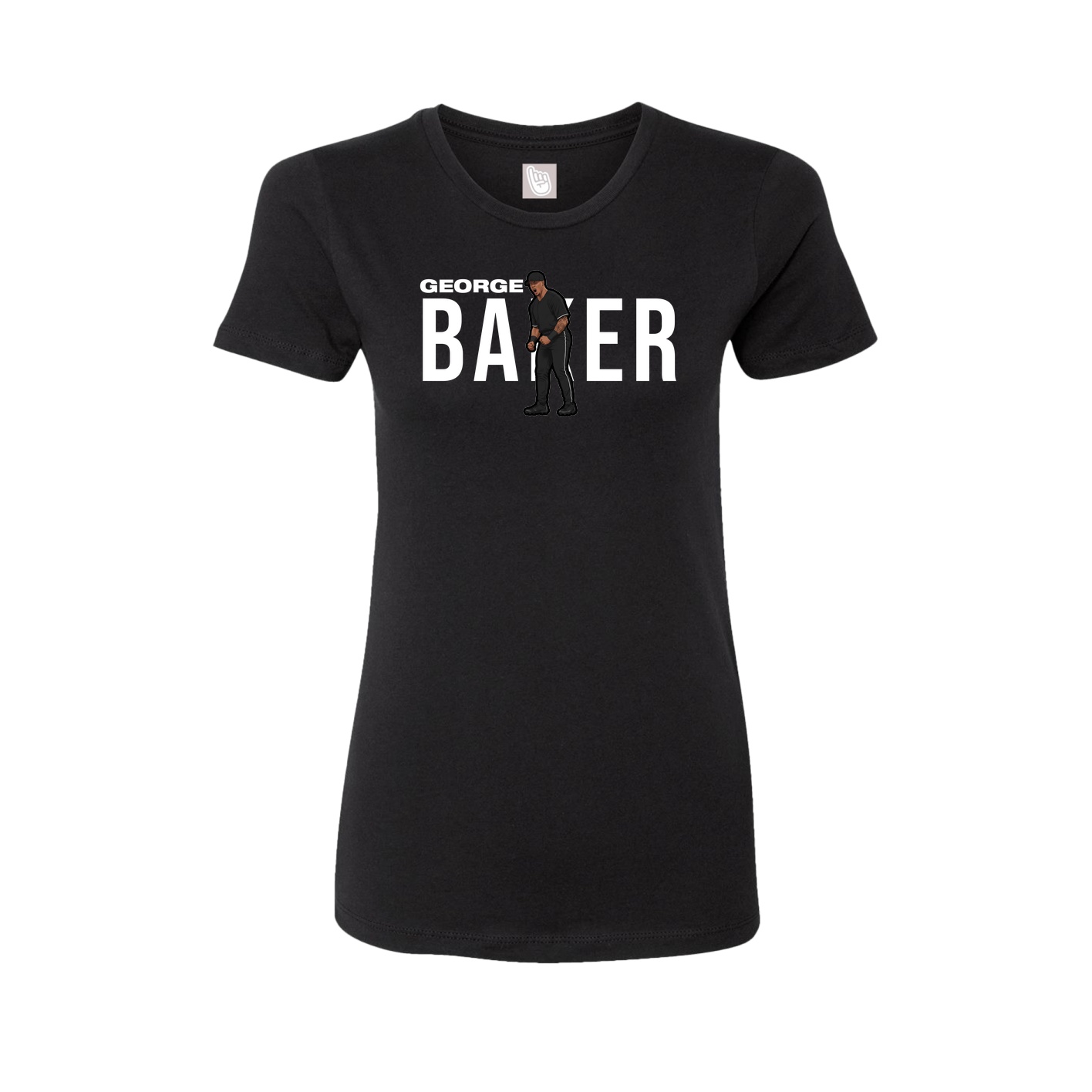 Fitted Women's Tee — Player Name in Black