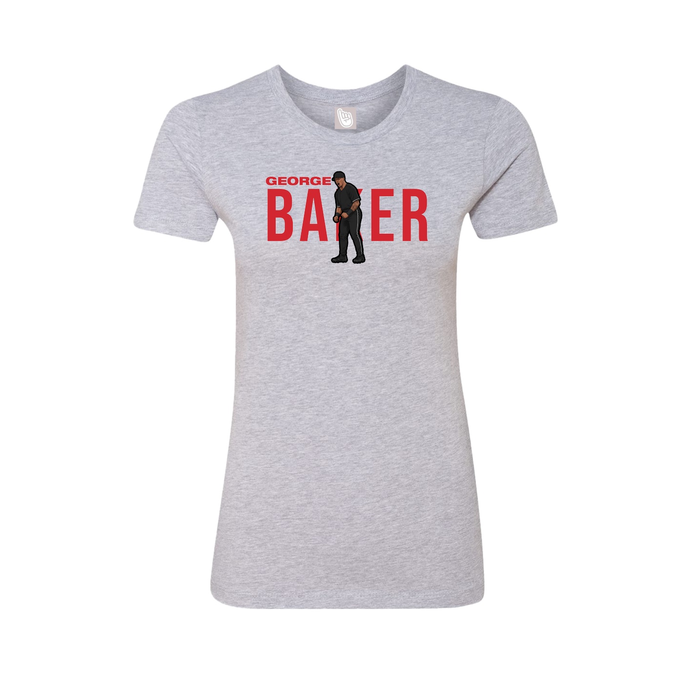 Womens Tee — Player Name in Grey