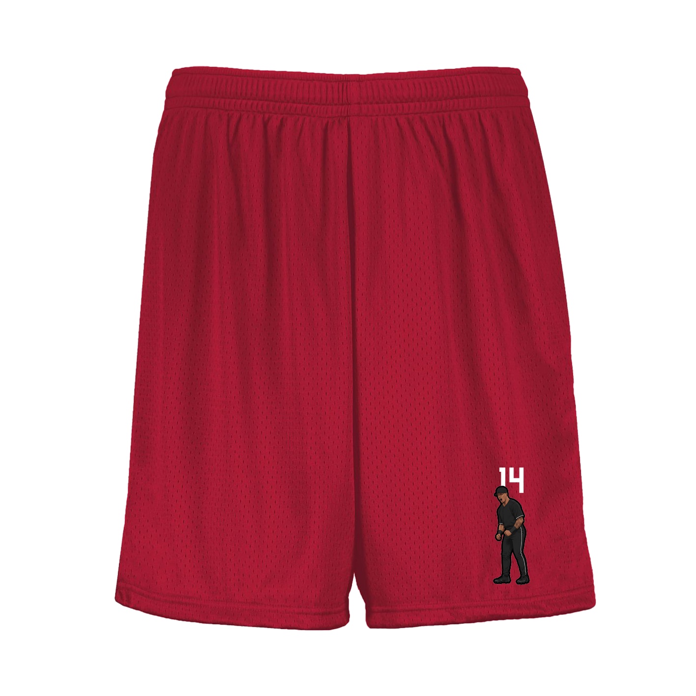 Shorts — Number Top in Red