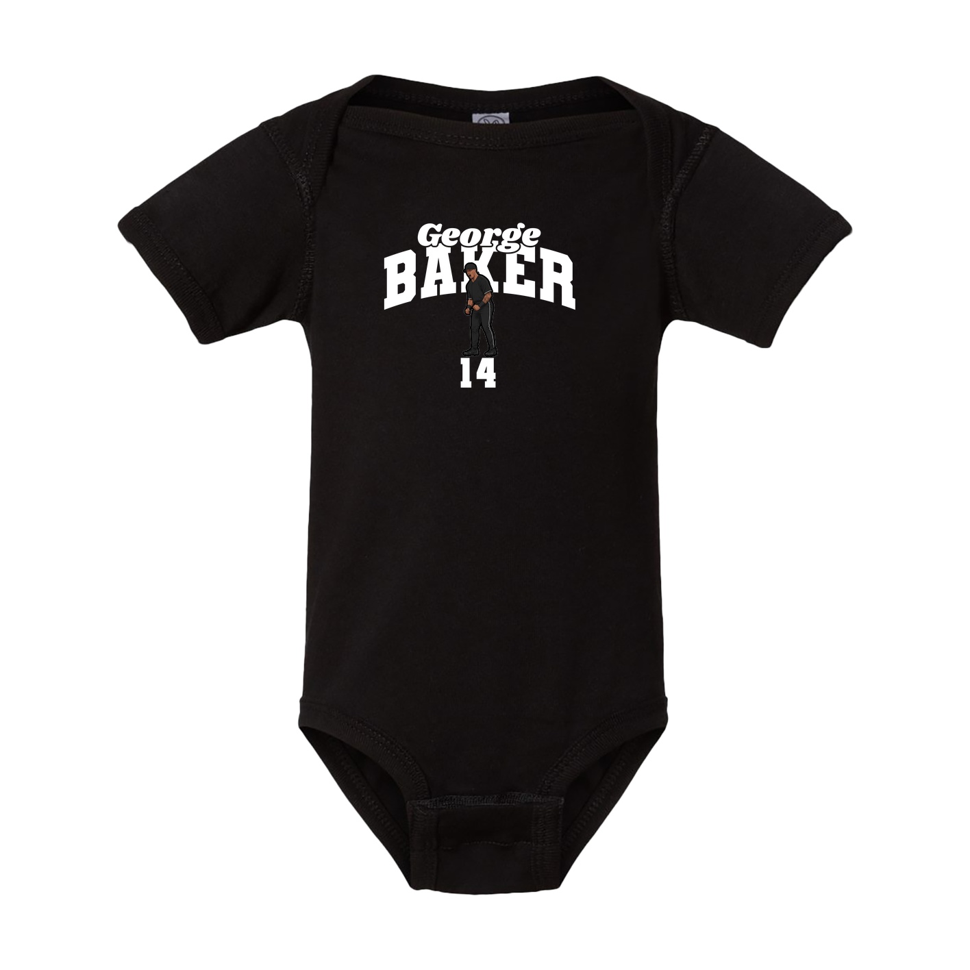 Baby Onesie — Signature Arch in Black