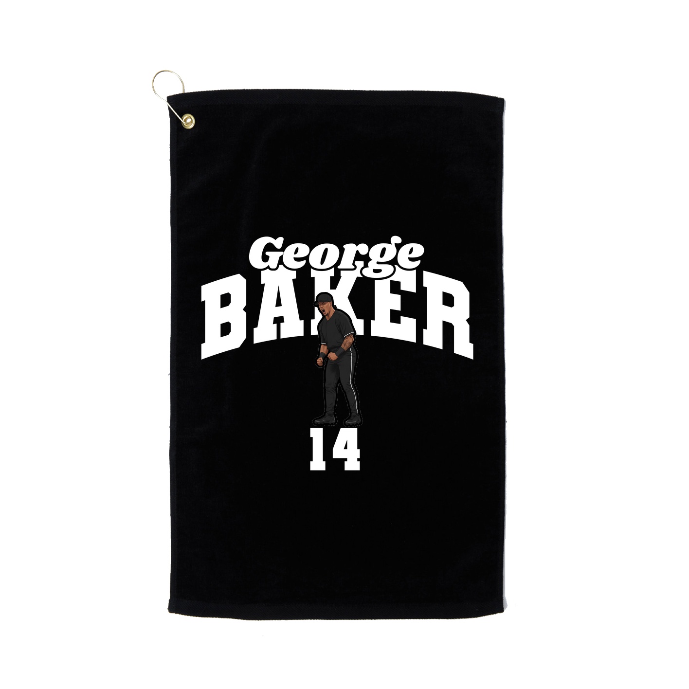 Golf Towel — Signature Arch in Black