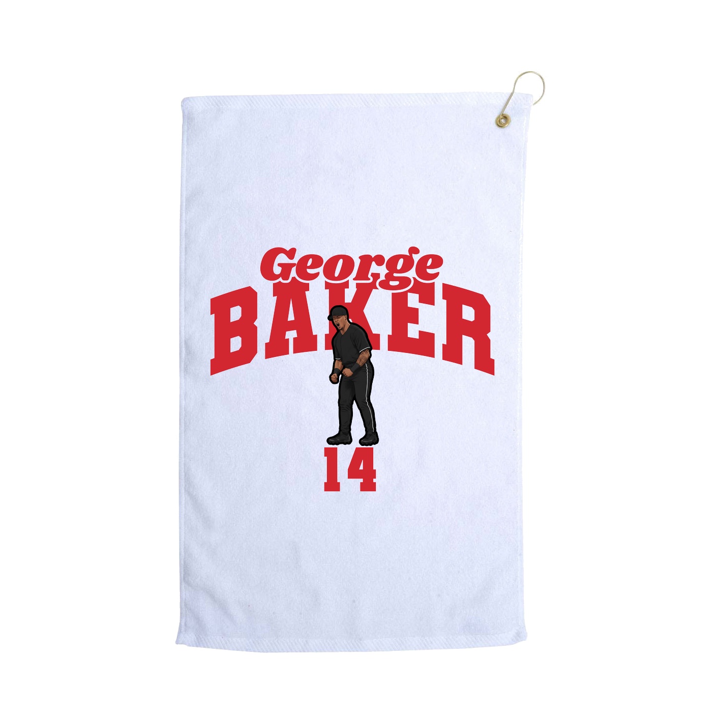 Golf Towel — Signature Arch in White