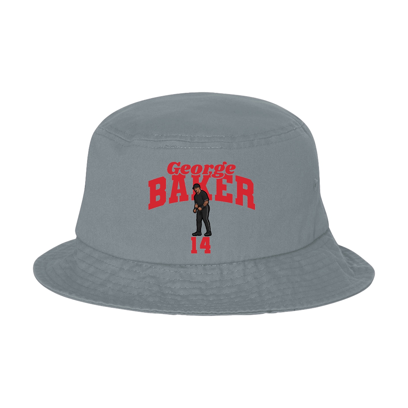 Bucket Cap — Signature Arch in Grey