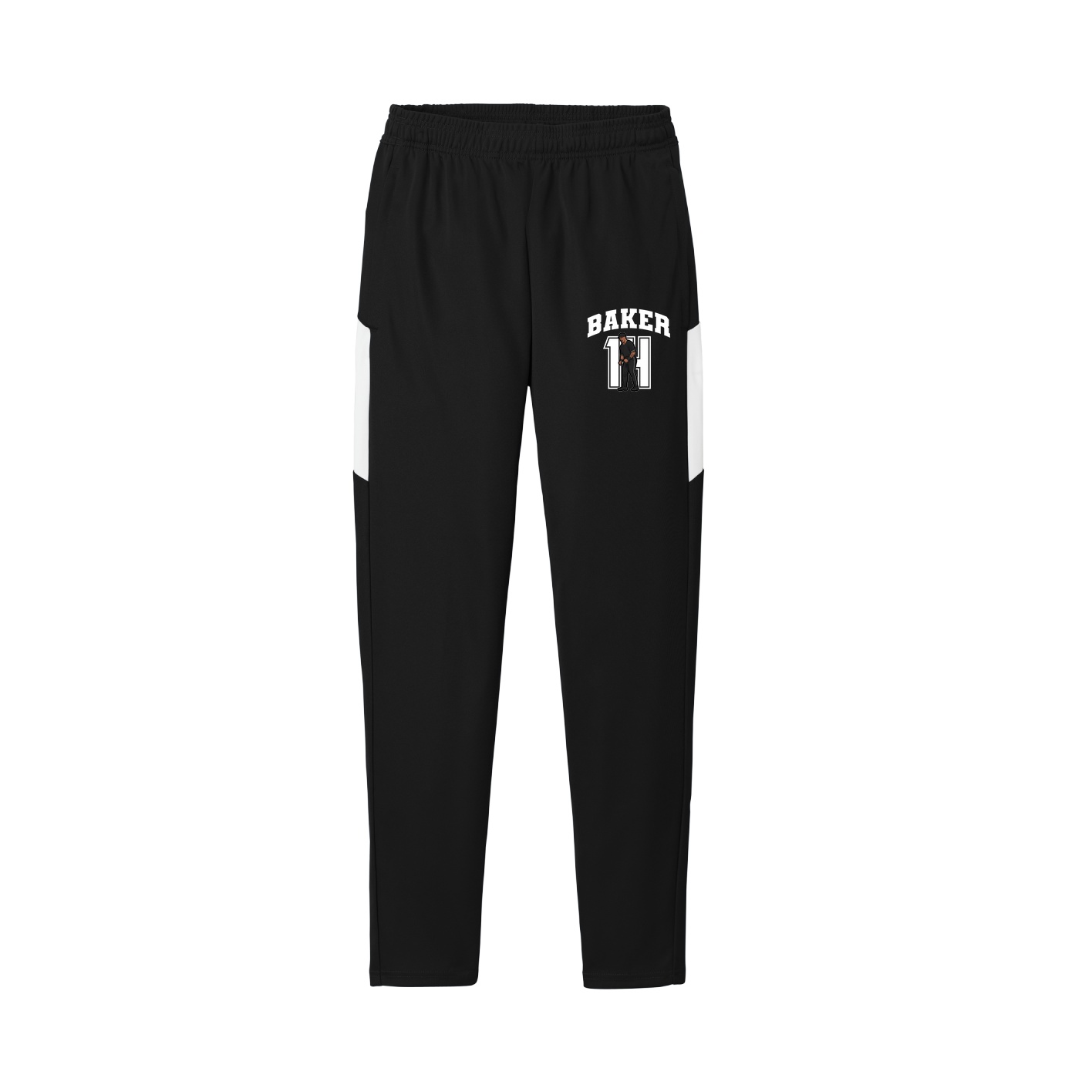 Team Travel Pant — Number in Black/White