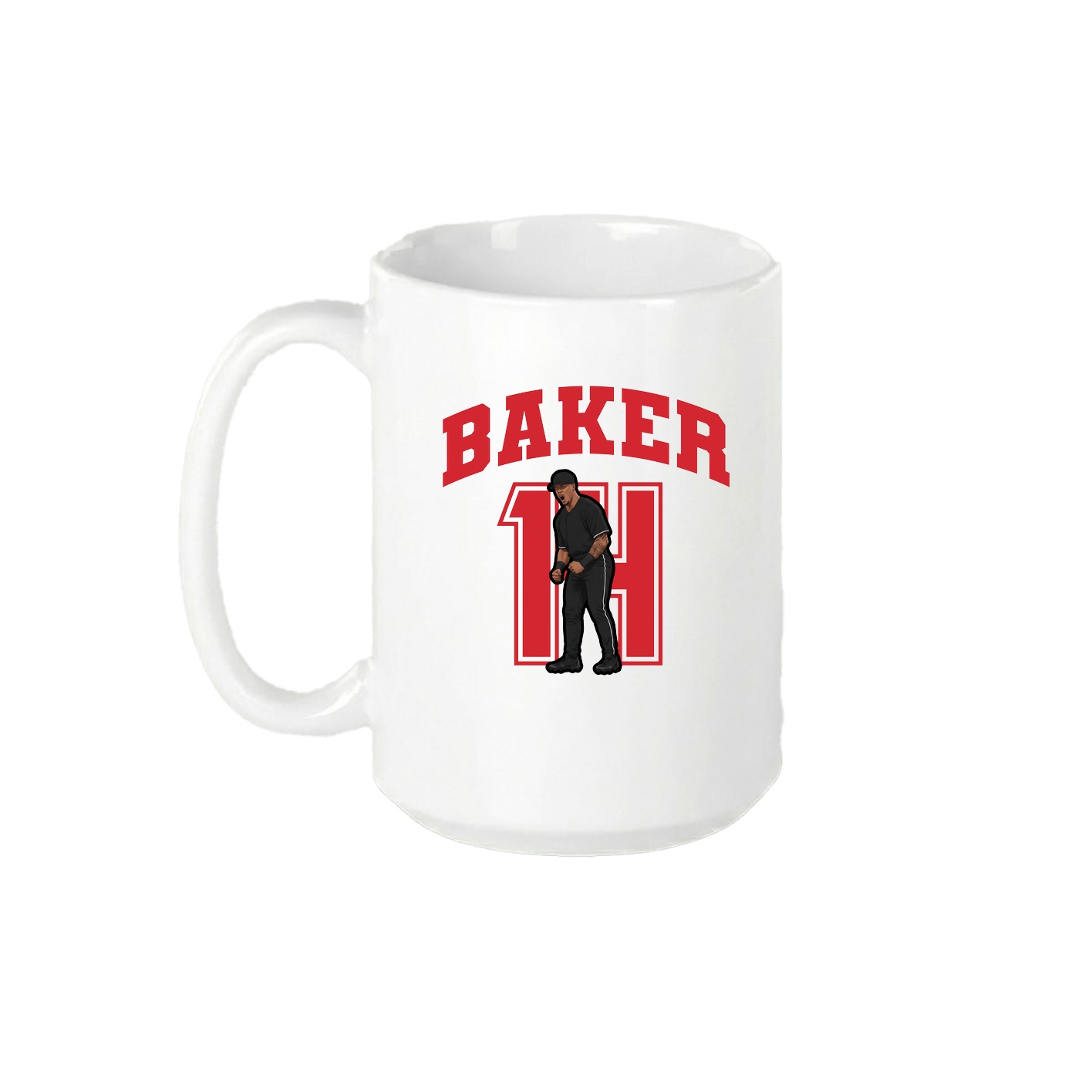 15oz Coffee Mug — Number in White