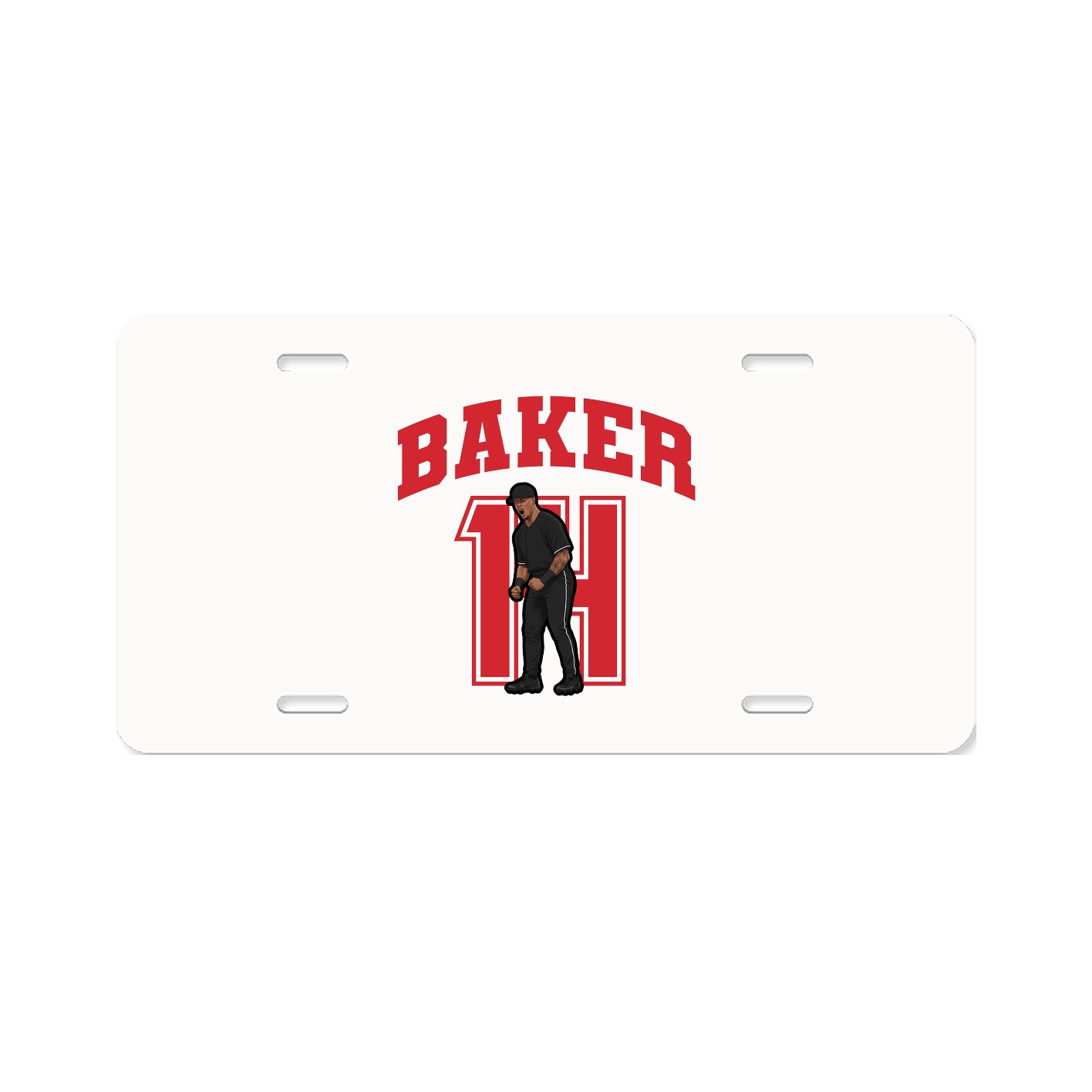 License Plate — Number in Classic