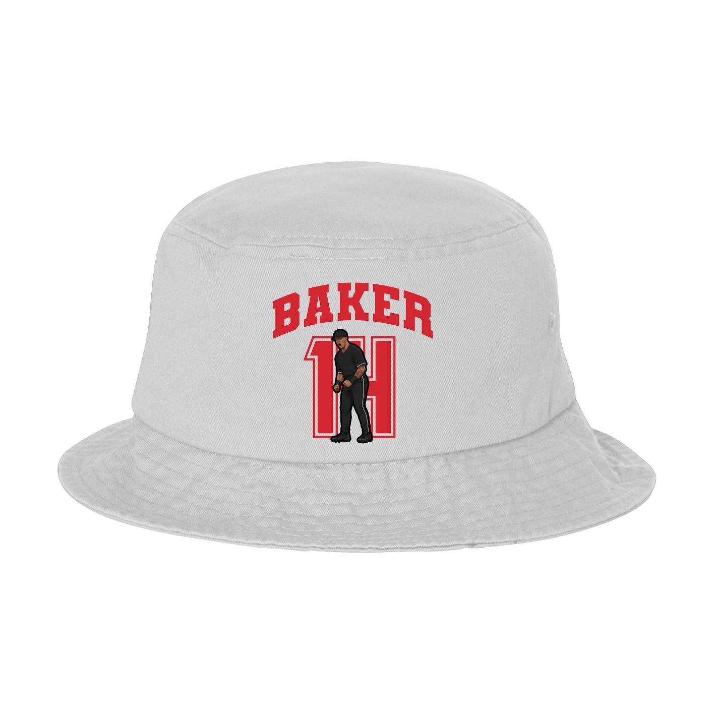 Bucket Cap — Number in White