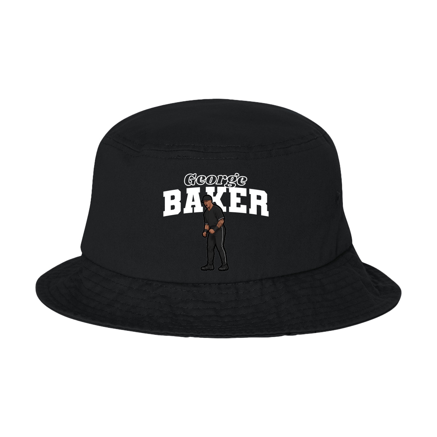 Bucket Cap — Name Arch in Black