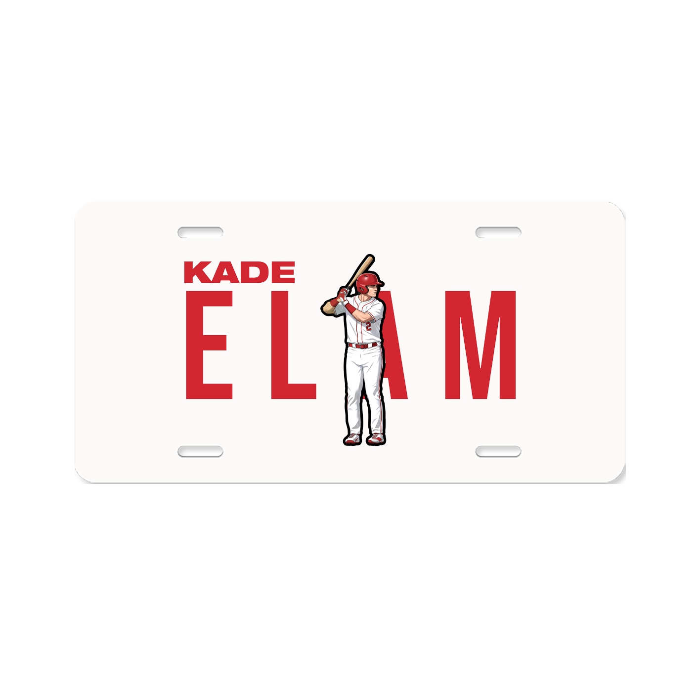 License Plate — Player Name in Classic