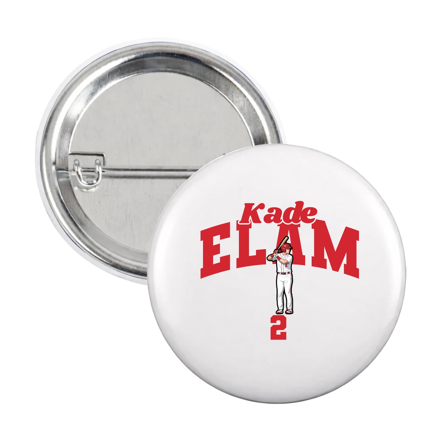 Game Day Button — Signature Arch in White