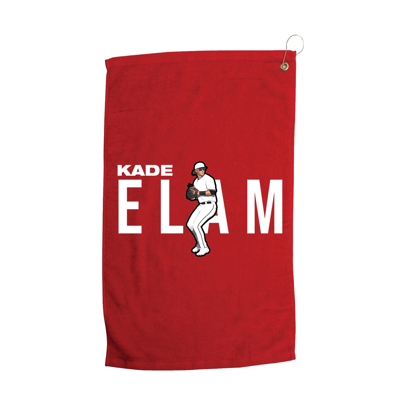 Golf Towel — Player Name in Red