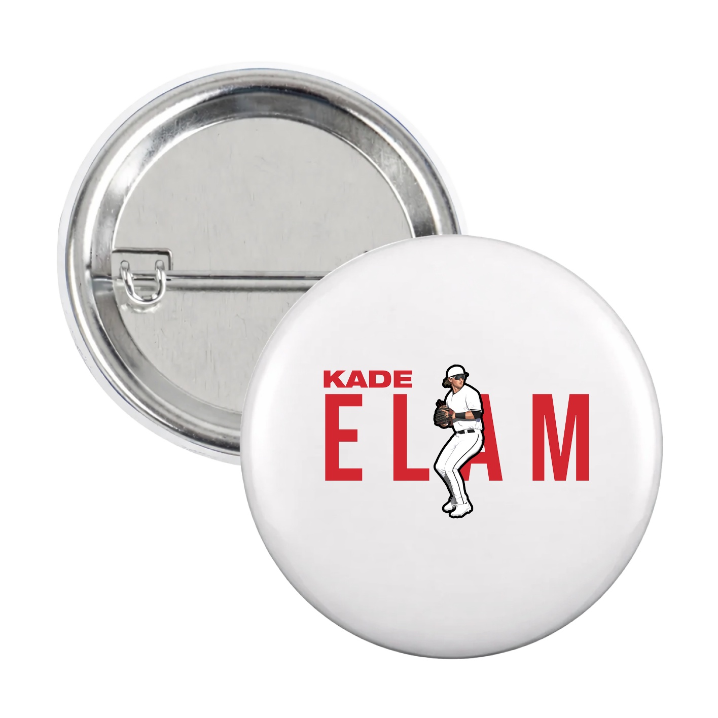 Game Day Button — Player Name in White