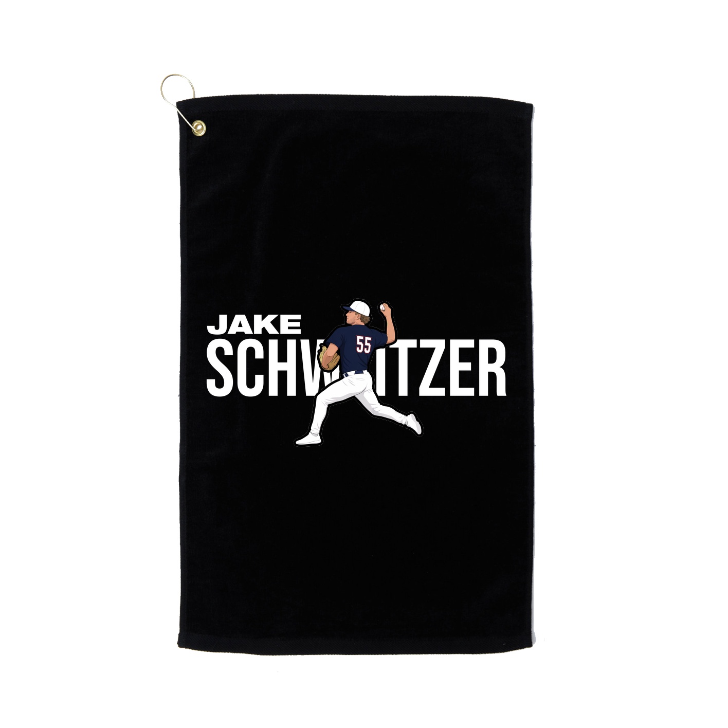 Golf Towel — Player Name in Black