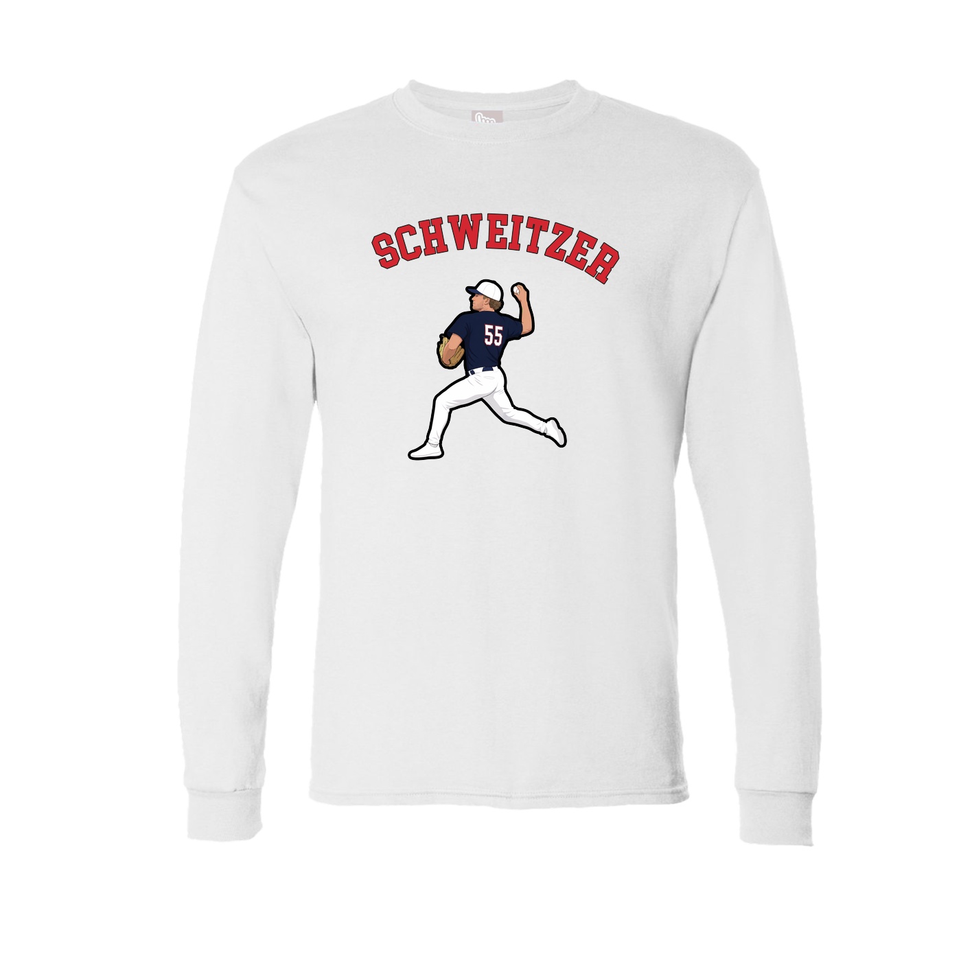 Long Sleeve Tee — Shirsey Arch in White