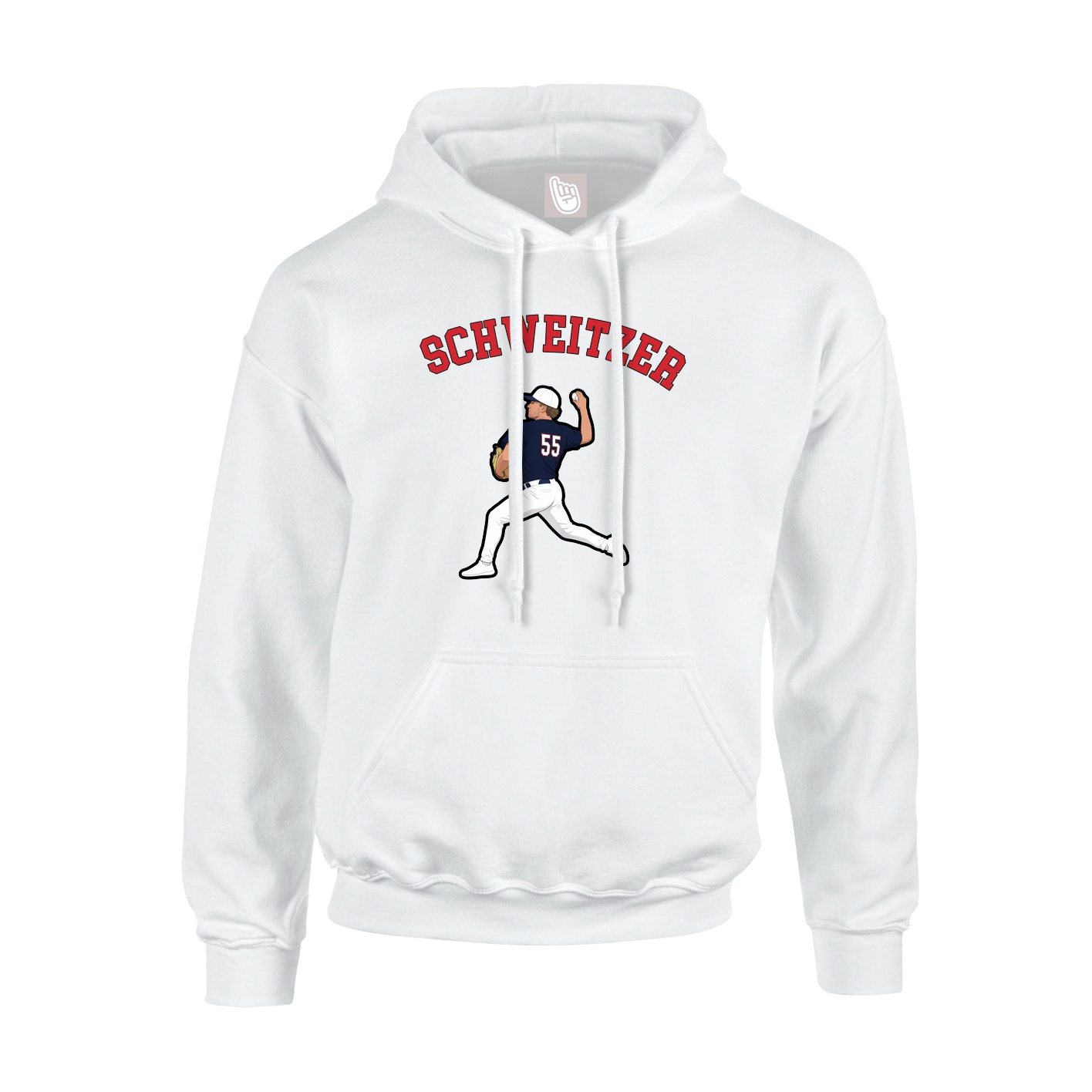 Youth Hoodie — Shirsey Arch in White