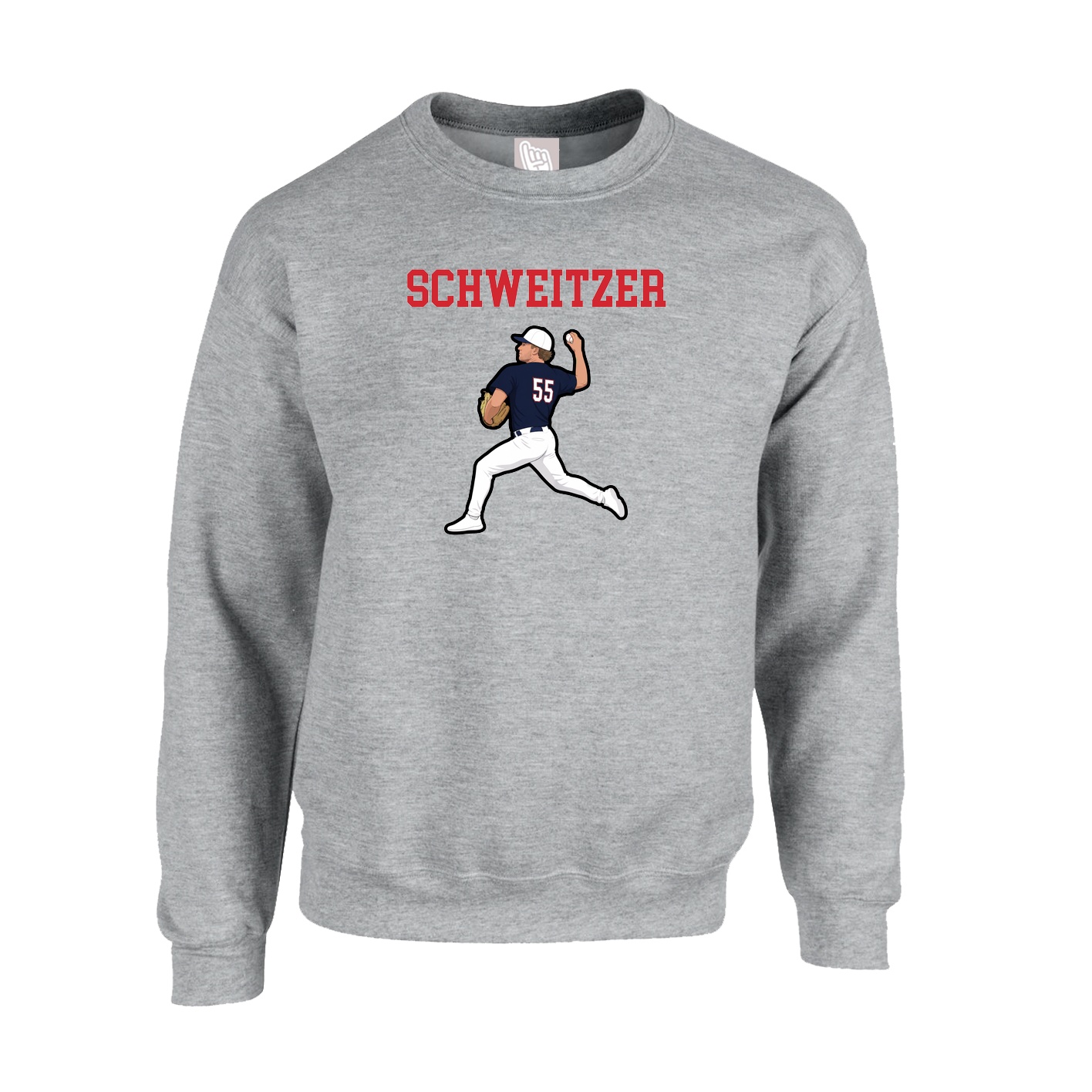 Fleece Crew — Shirsey in Grey