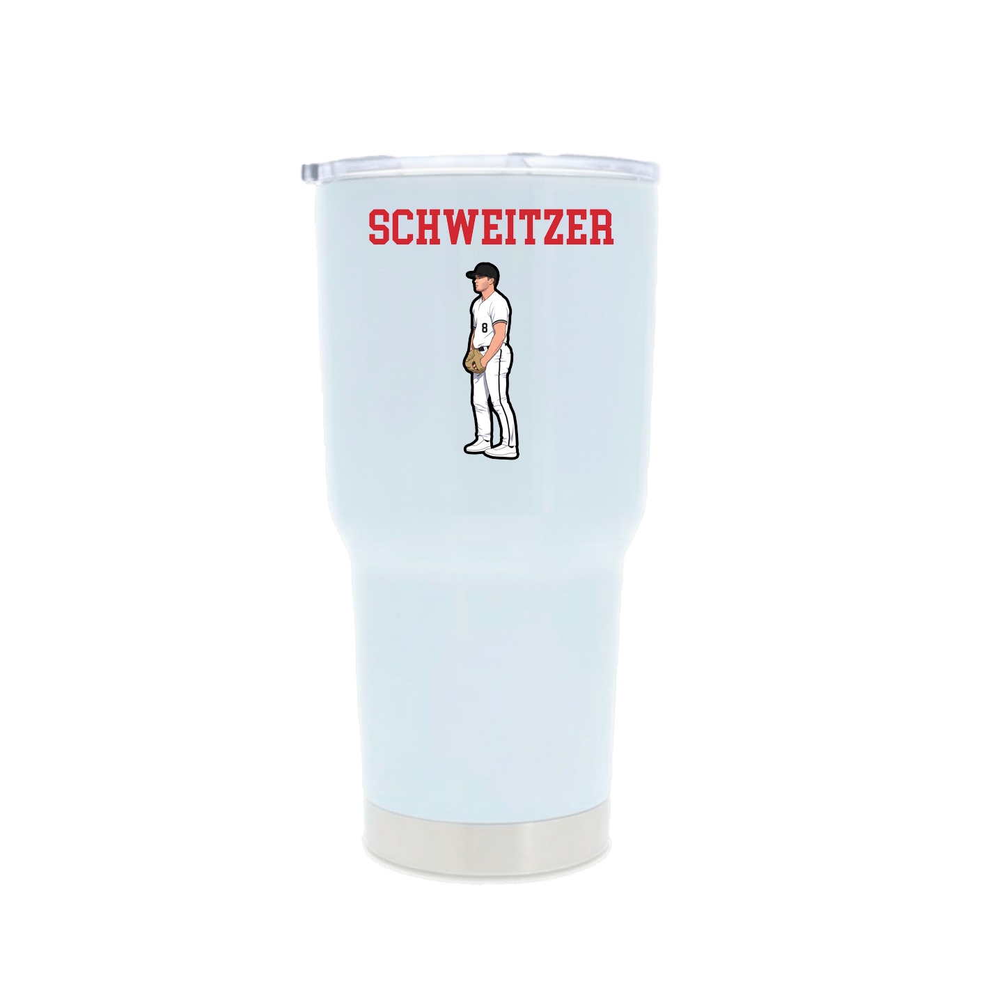 30oz Stainless Steel Tumbler — Shirsey in White