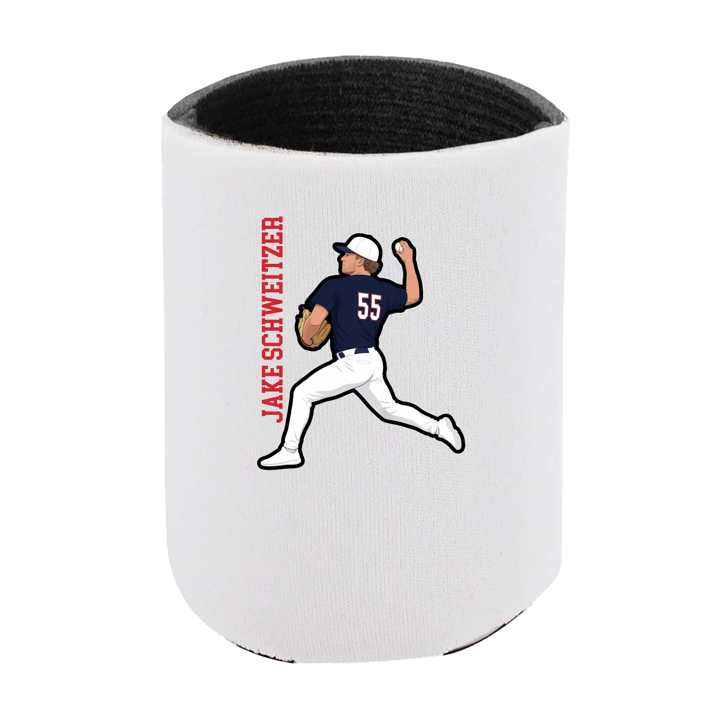 Can Holder — Name Vertical in White