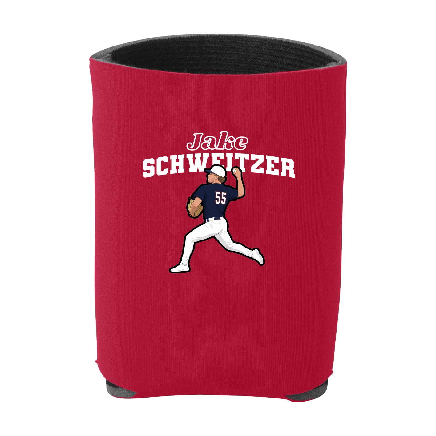 Can Holder — Name Arch in Red
