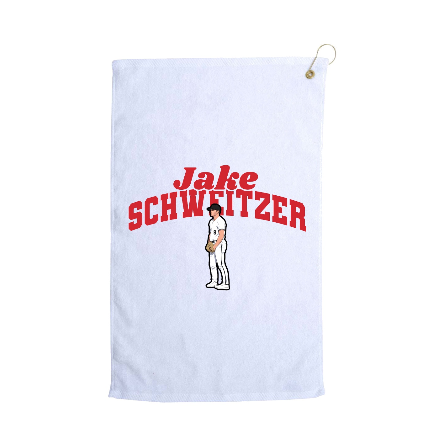 Golf Towel — Signature Arch in White