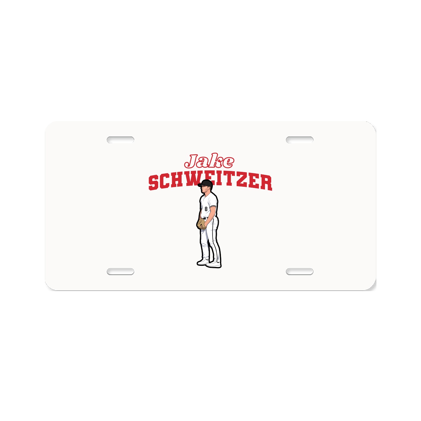 License Plate — Name Arch in Classic