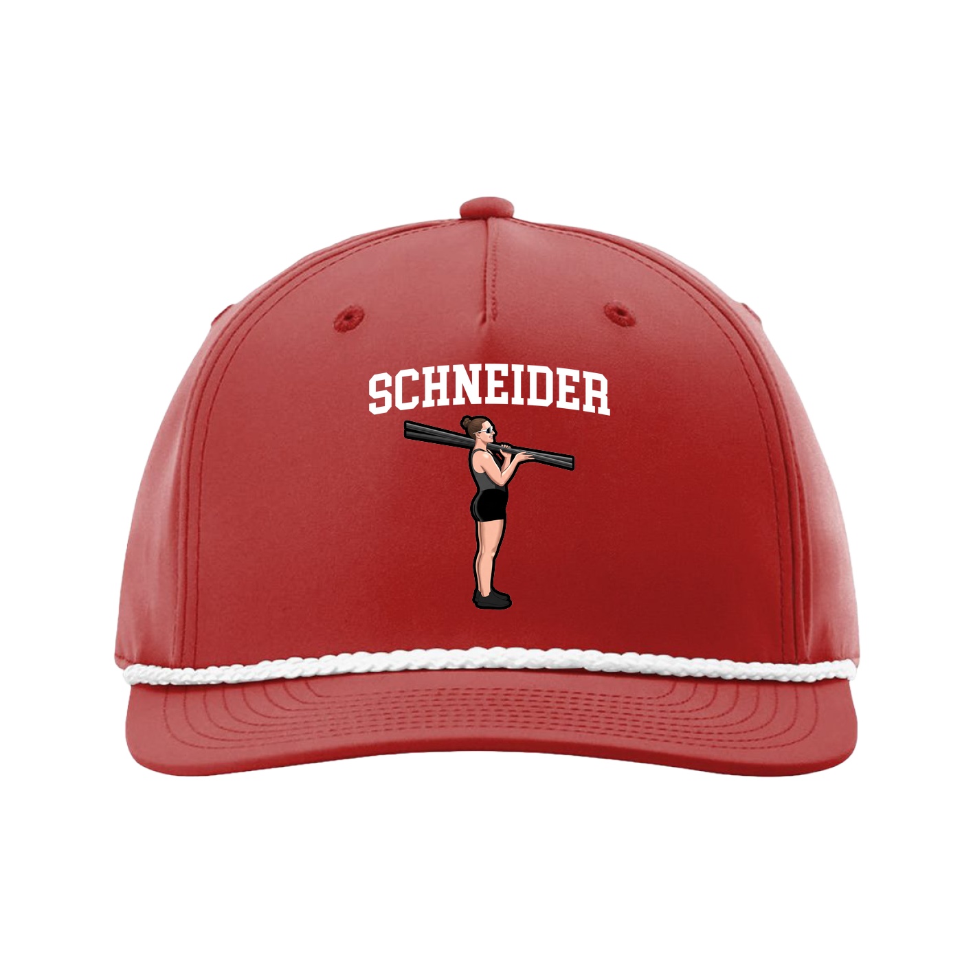 Five-Panel Classic Rope Cap — Shirsey in Red