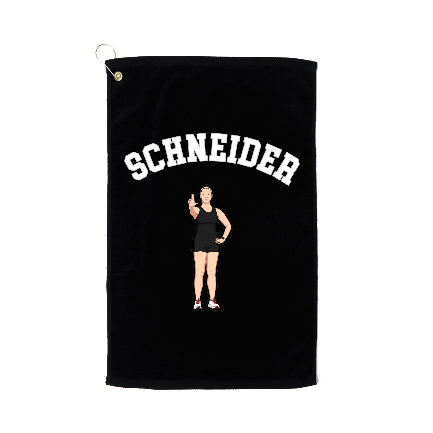 Golf Towel — Shirsey Arch in Black