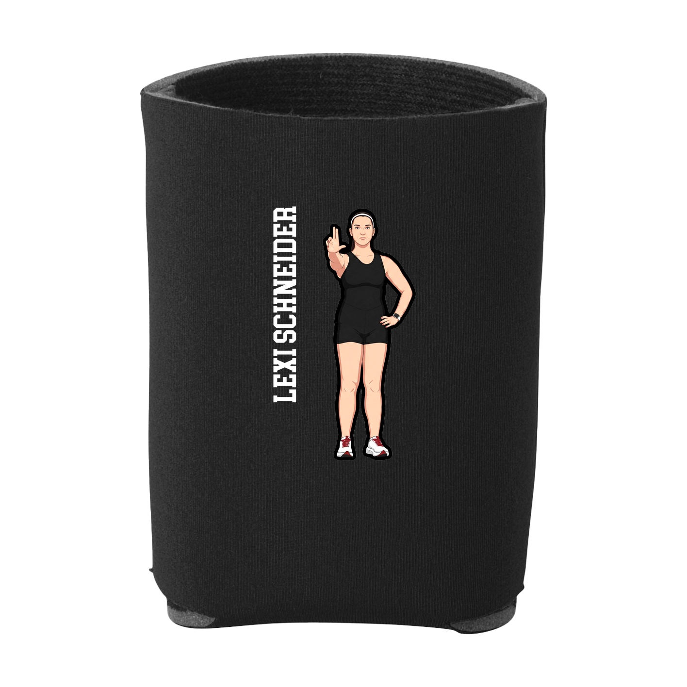 Can Holder — Name Vertical in Black